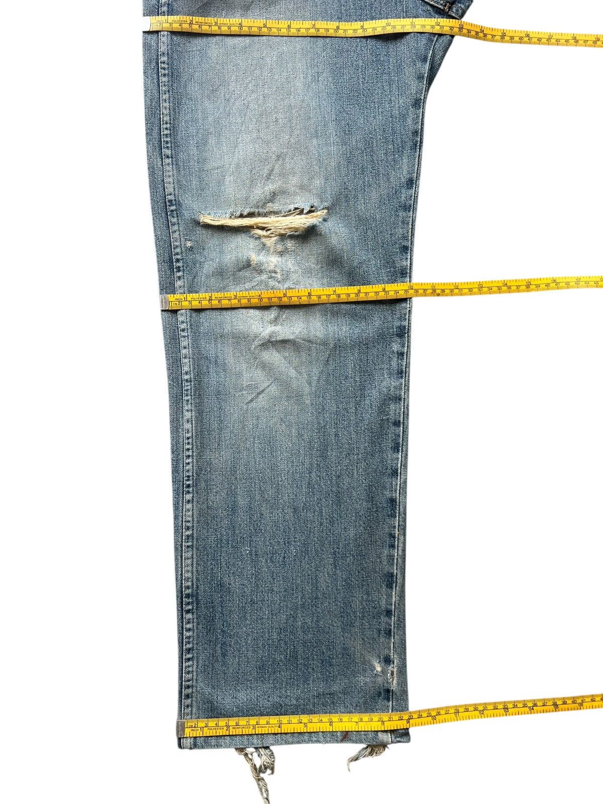 Wrangler Vintage Wrangler Distressed Denim Wide Baggy Jeans 30x30 Size US 30 / EU 46 - 14 Thumbnail