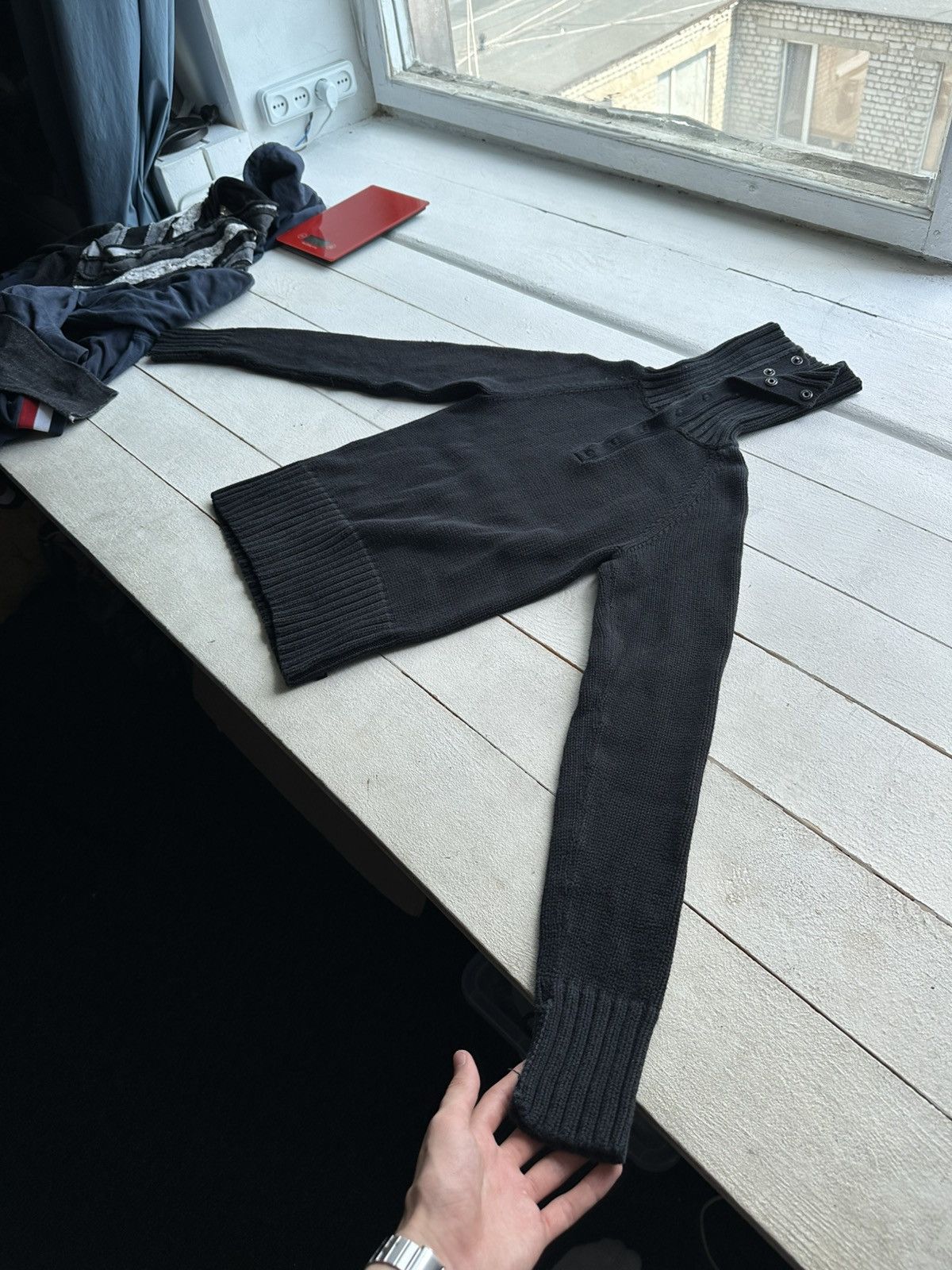 Ralph Lauren 🚨POLO JEANS CO RALPH LAUREN RARE BLACK SWEATER Size L / US 10 / IT 46 - 2 Thumbnail