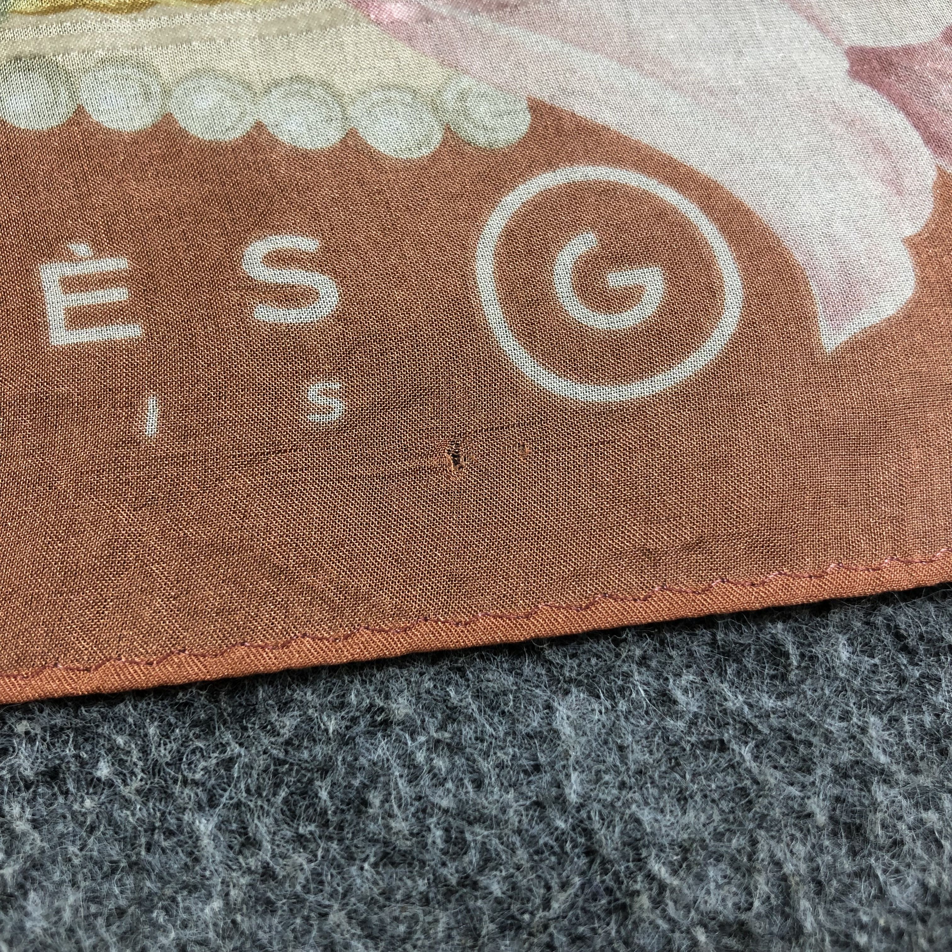 Vintage Gres Paris Floral Silk Scarf M856 Size ONE SIZE - 4 Thumbnail