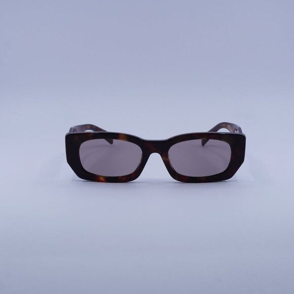 Prada Prada PRB05S 22A20I Sunglasses Poppy Havana Rectangle Frame Size ONE SIZE - 2 Thumbnail