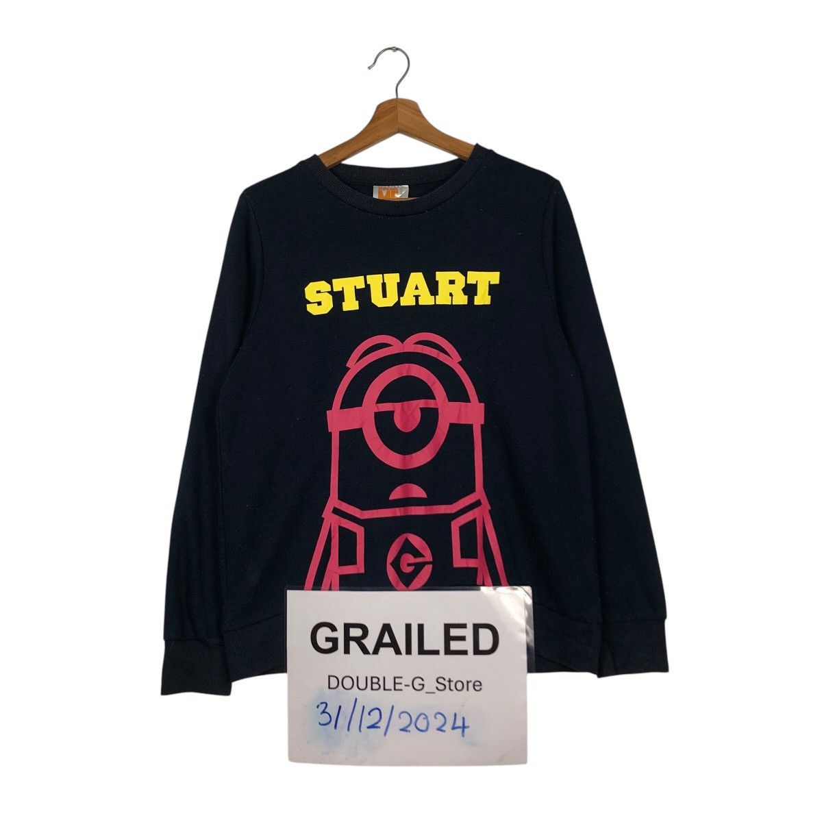 Cartoon Network × Japanese Brand 📌Despicable Minion Made Stuart Sweatshirt Big Logo Size US L / EU 52-54 / 3 - 1 Thumbnail