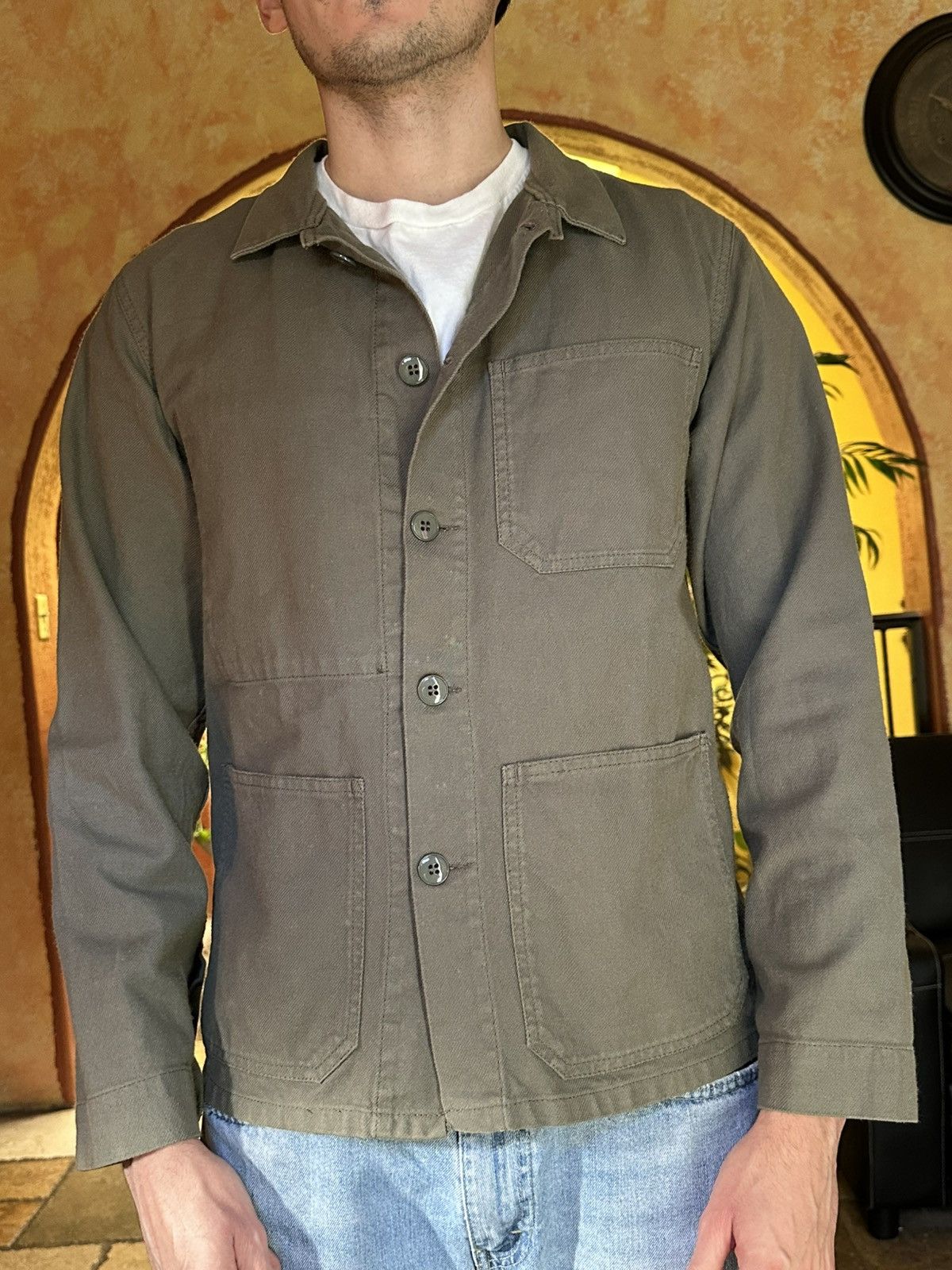 CABANE de ZUCCa 📌rare vintage Zucca Travail French Chore Jacket Issey Miyake Size US M / EU 48-50 / 2 - 5 Thumbnail