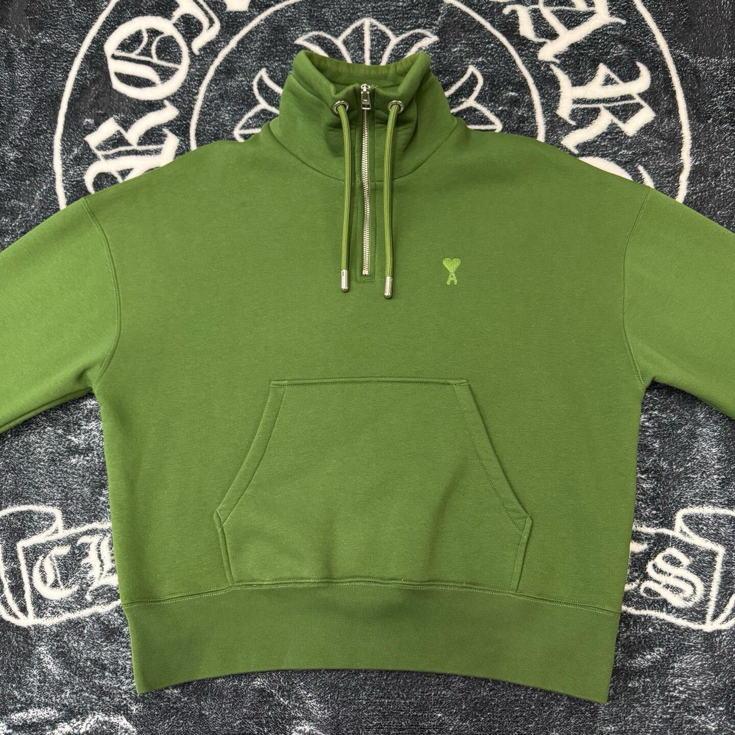 AMI Ami Green Hoodie S Men Size US S / EU 44-46 / 1 - 1 Thumbnail