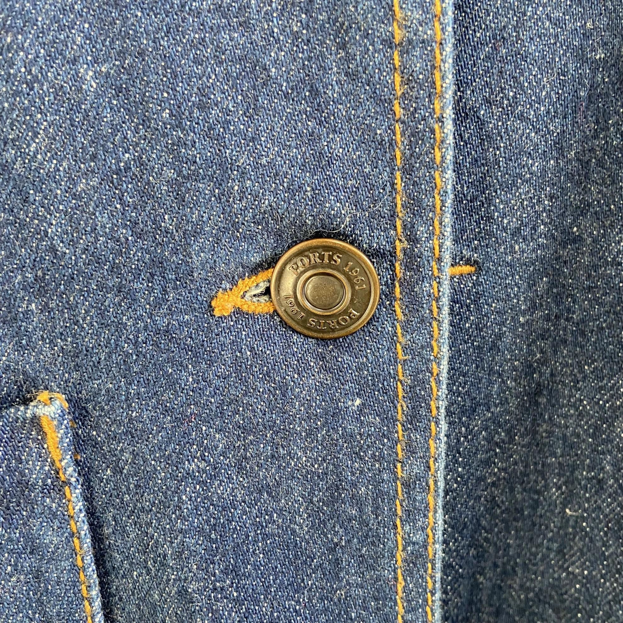 Vintage Vintage Ports Blue Denim Jacket L Size L / US 10 / IT 46 - 5 Thumbnail