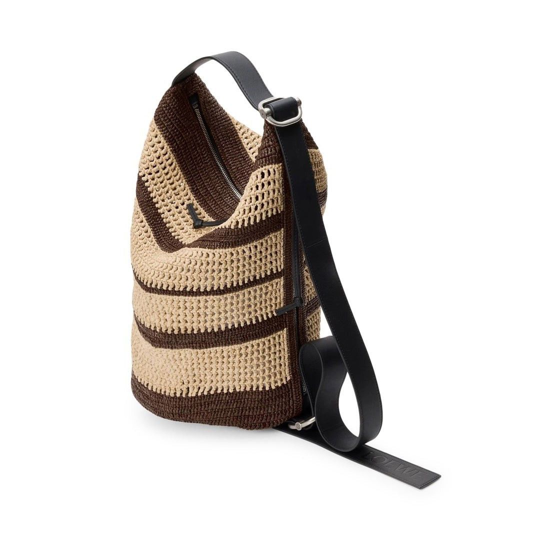 Loewe LOEWE Loop $3300 Chocolate/Natural Bucket Bag New & Authenti Size ONE SIZE - 3 Thumbnail