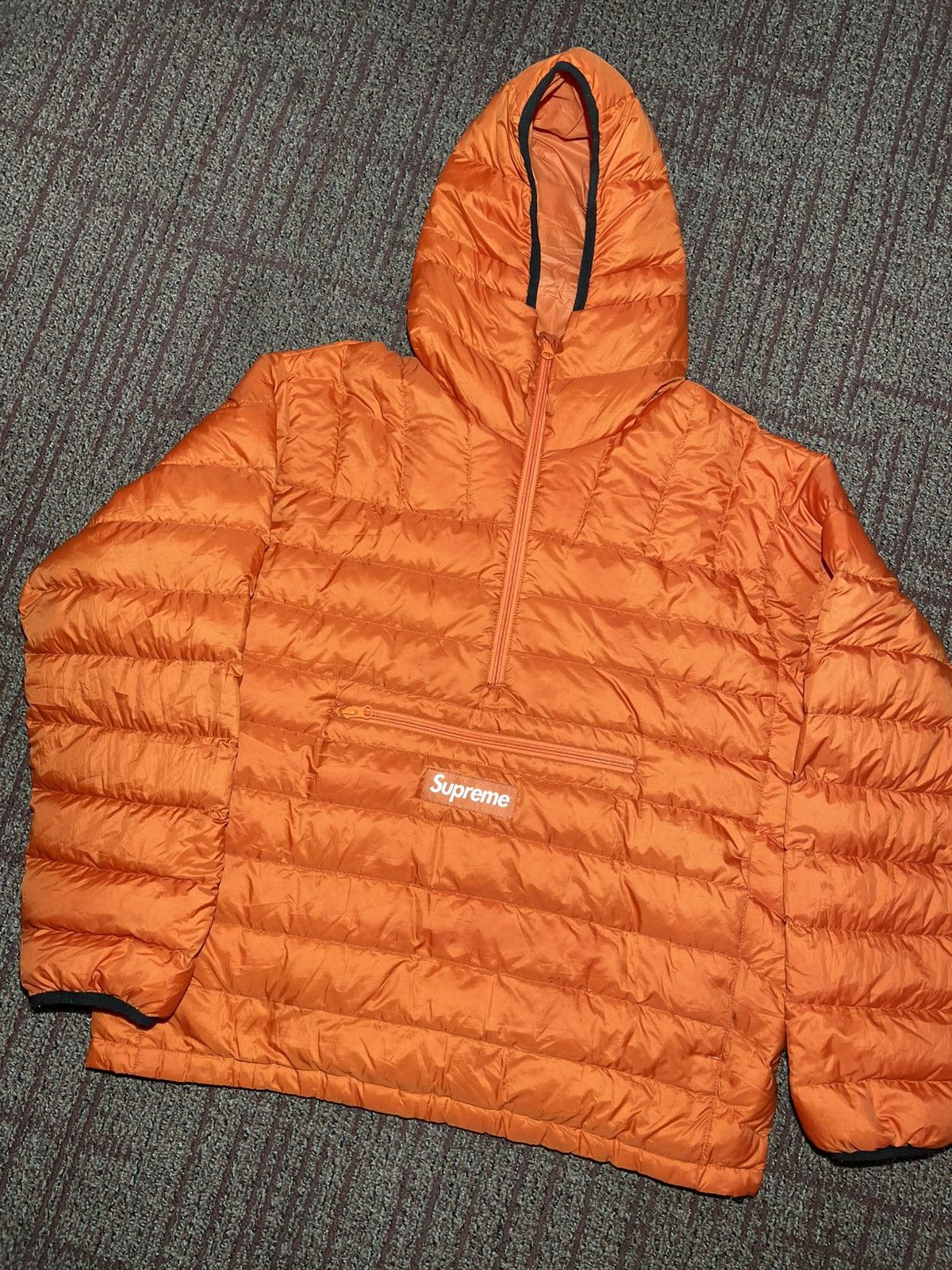 Supreme Micro Down Half Zip Hooded Pullover (Small)