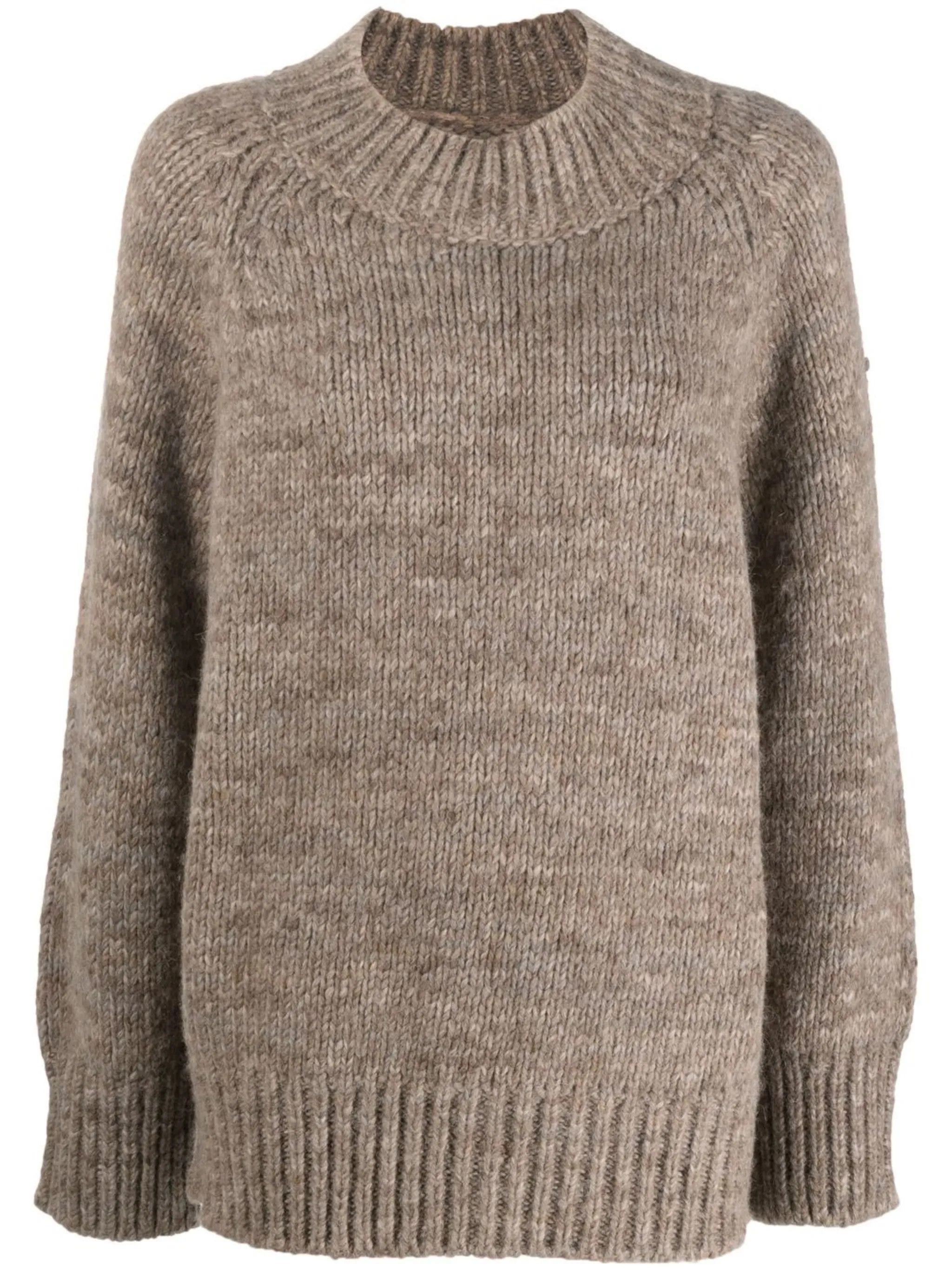 Maison Margiela o1y0625 Mock Neck Sweater in Brown Size XS / US 0-2 / IT 36-38 - 1 Thumbnail