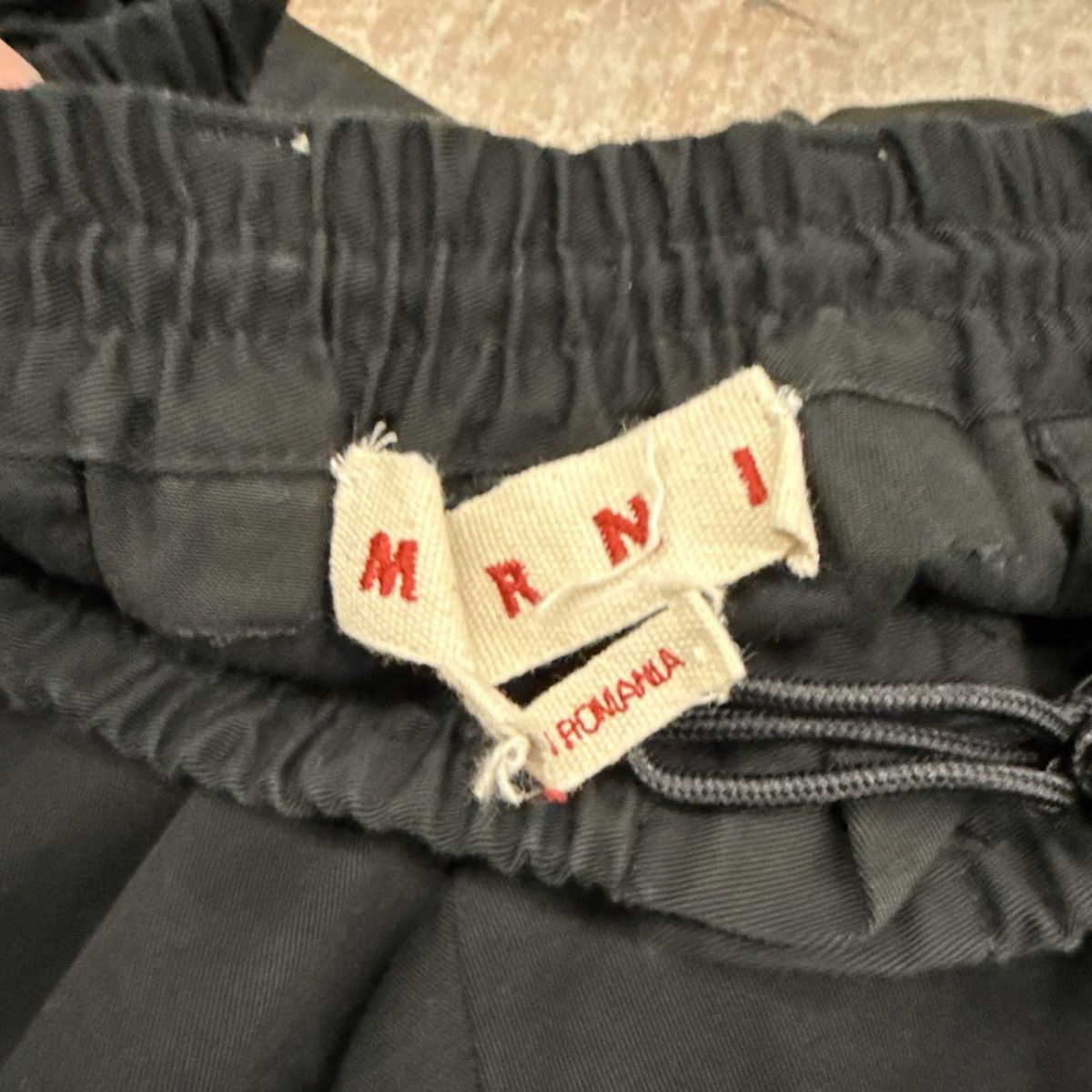 Marni Marni Contrast Stitch Black Cotton Pants Size 38" / US 16 / IT 52 - 9 Thumbnail