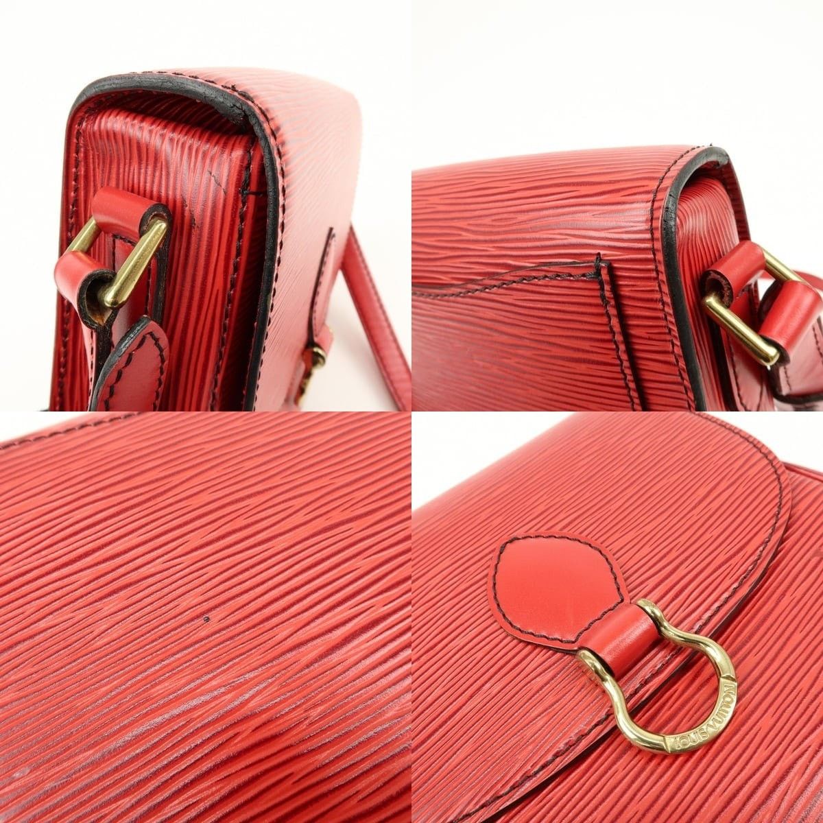 Louis Vuitton Louis Vuitton Epi Mini Saint Cloud Crossbody Bag Red Size ONE SIZE - 6 Thumbnail