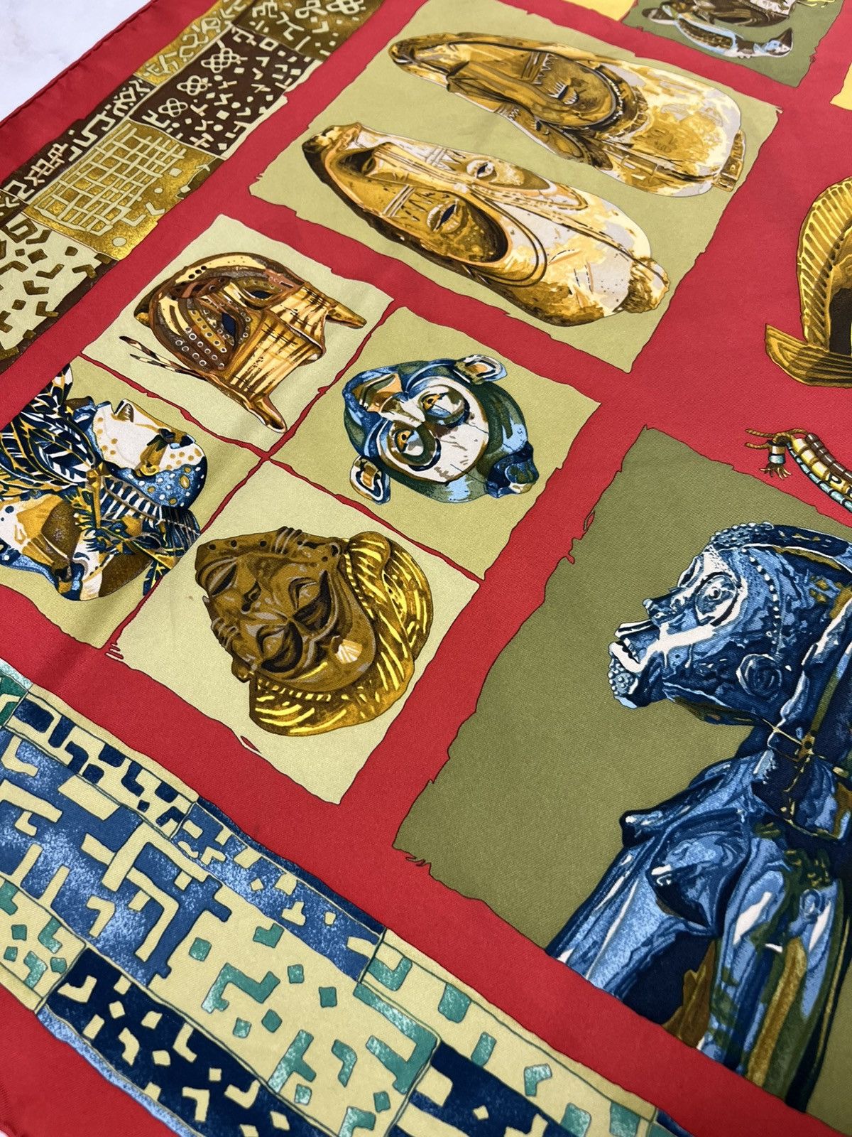 Hermes Vintage Hermes Persona loic dubigeon silk handkerchief scarf Size ONE SIZE - 10 Thumbnail