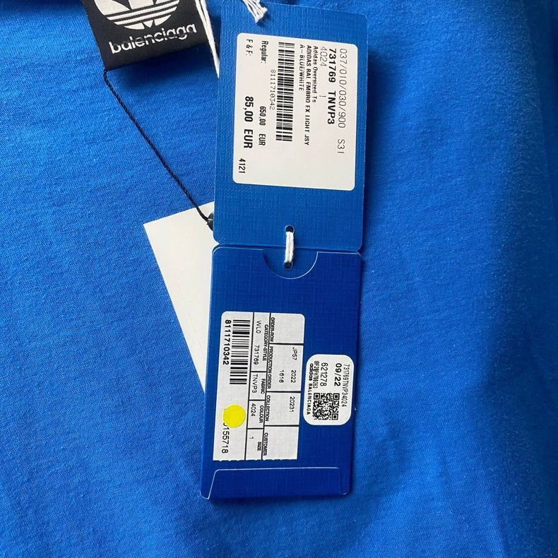 Balenciaga Balenciaga Adidas Logo Short Sleeve Shirt-2505 Size US M / EU 48-50 / 2 - 8 Thumbnail