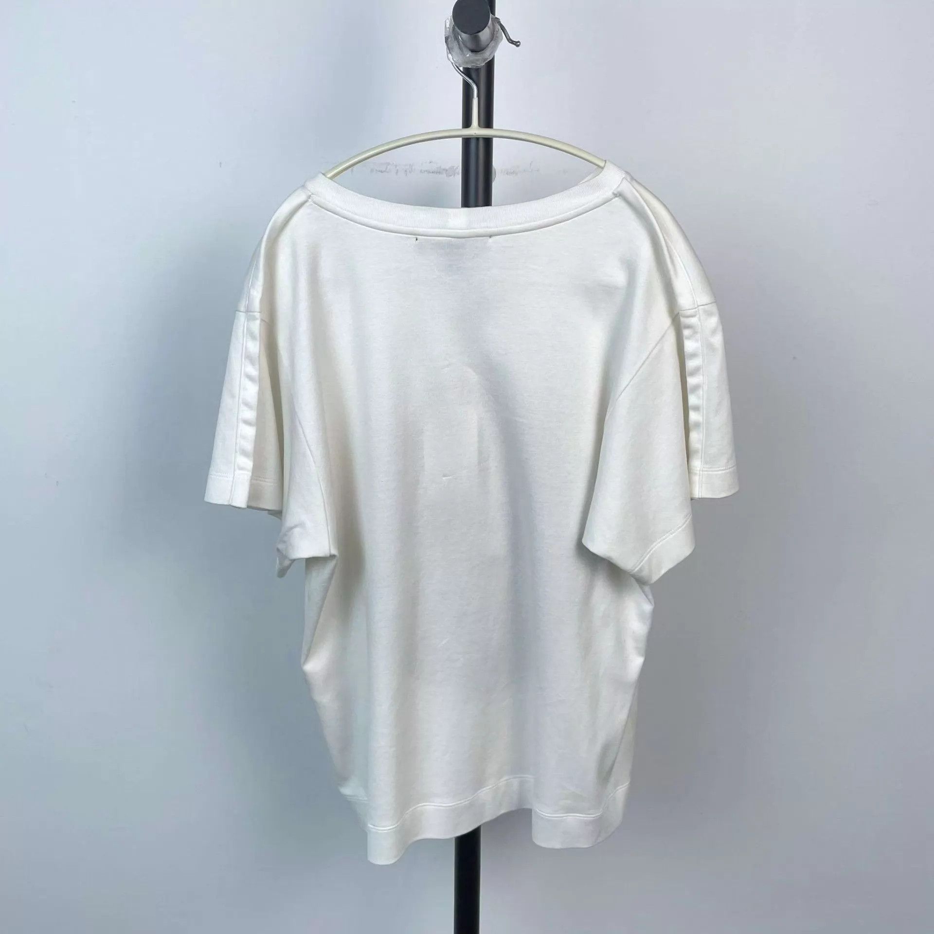 Louis Vuitton LV cotton short-sleeve sequin white M Size M / US 6-8 / IT 42-44 - 2 Thumbnail