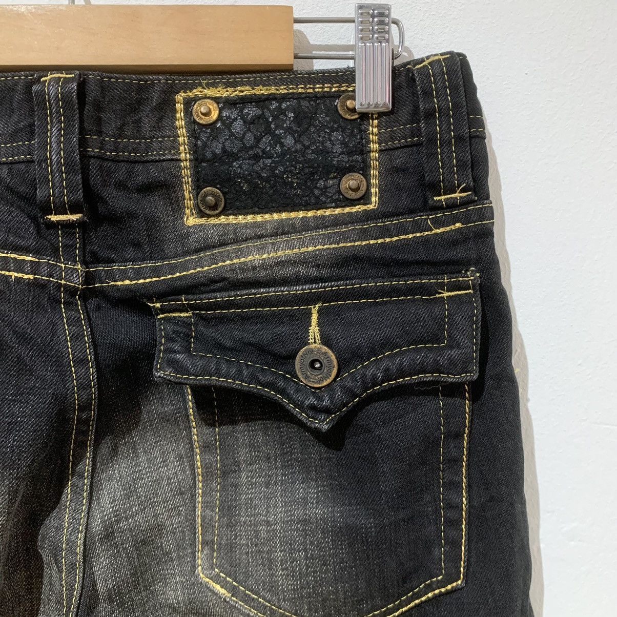 Tornado Mart deadstock Army oh no! claw marks flared jeans 🔥 Size US 30 / EU 46 - 7 Thumbnail