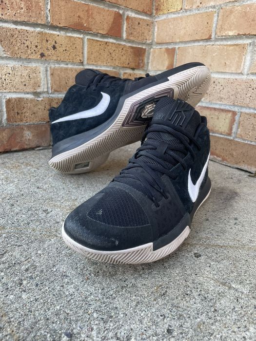 Kyrie 3 hot sale black suede