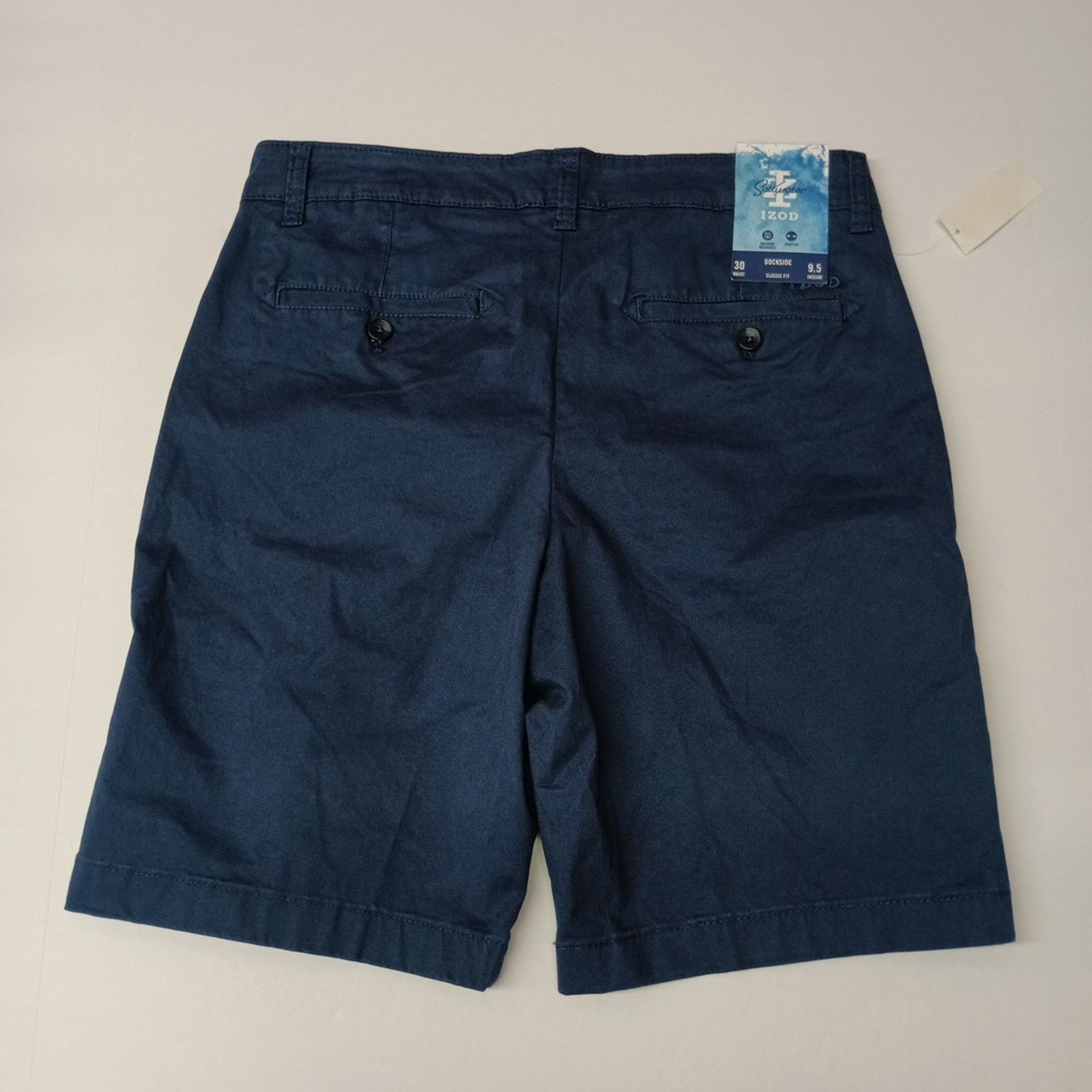 Izod NWT Men's IZOD Dockside Shorts Size 30 Blue Classic 9.5 Ins Size US 30 / EU 46 - 4 Thumbnail