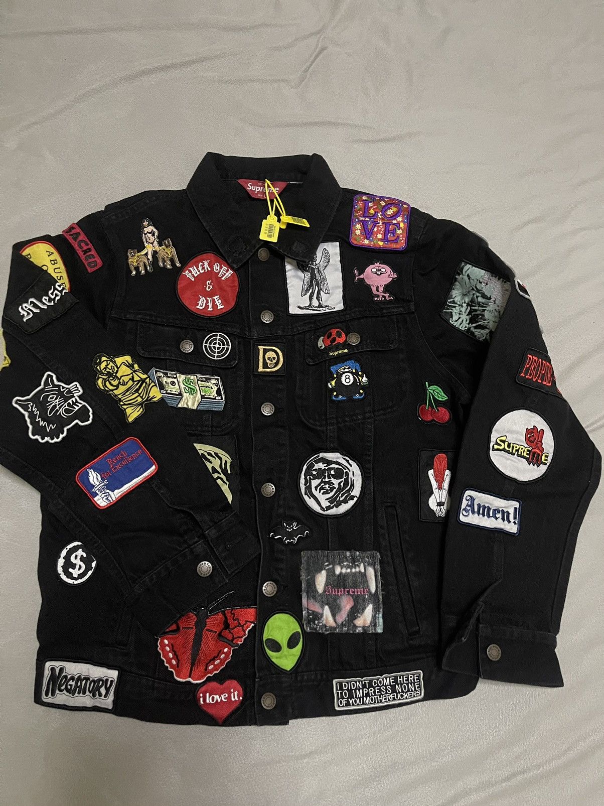 Supreme Patches Denim Trucker Jacket Grailed