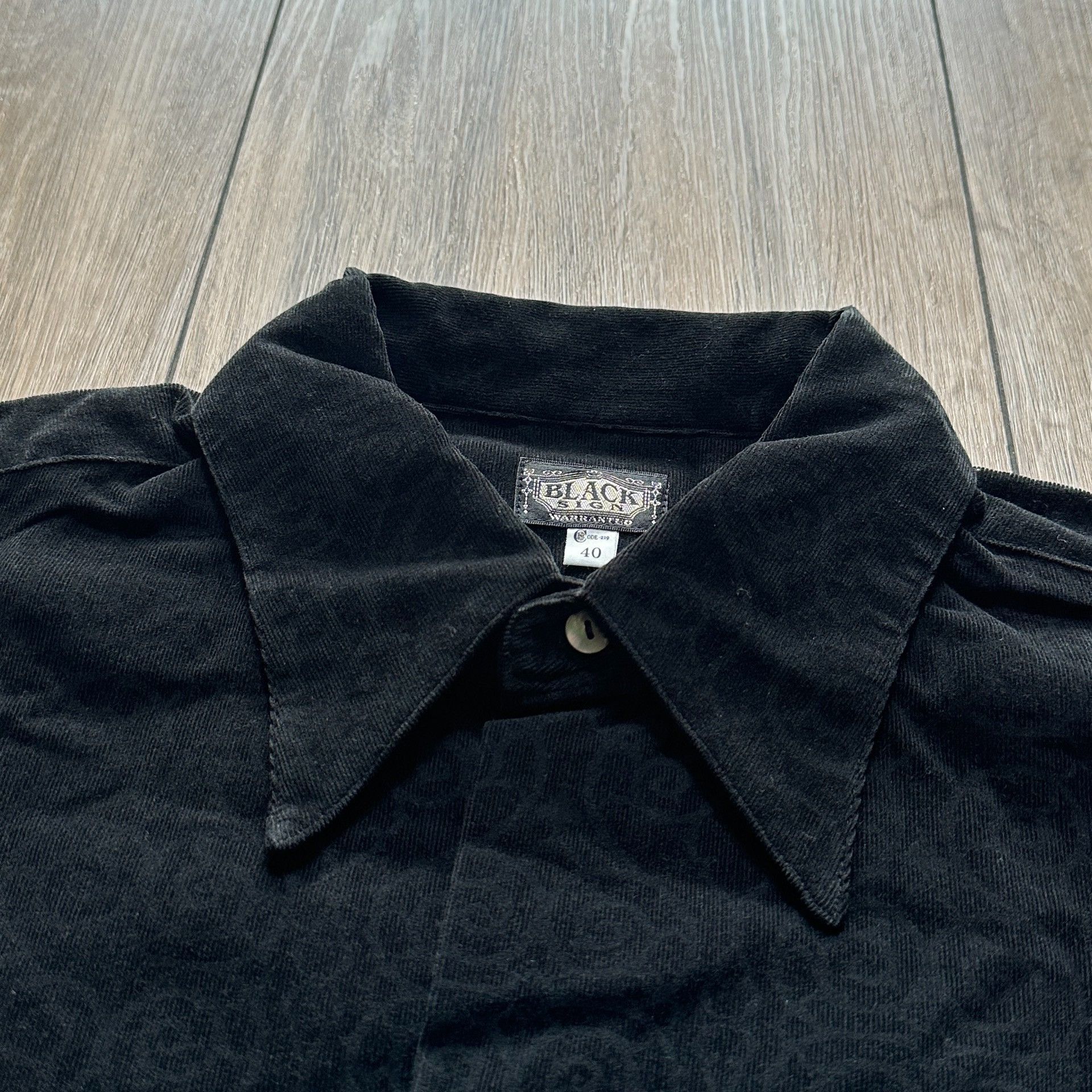 BLACK SIGN Ajidari Pattern Corduroy Gangster Shirt Size US L / EU 52-54 / 3 - 7 Thumbnail