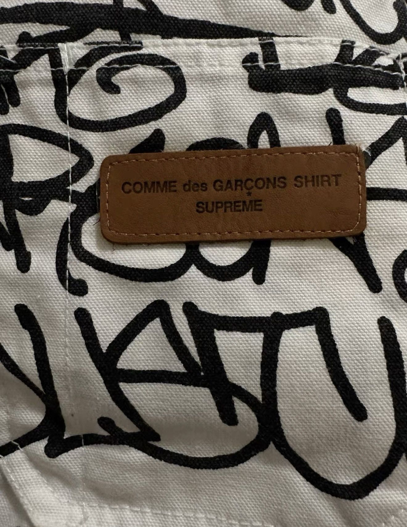 Supreme Supreme comme cdg shirt printed canvas chore coat jacket Size US M / EU 48-50 / 2 - 6 Thumbnail