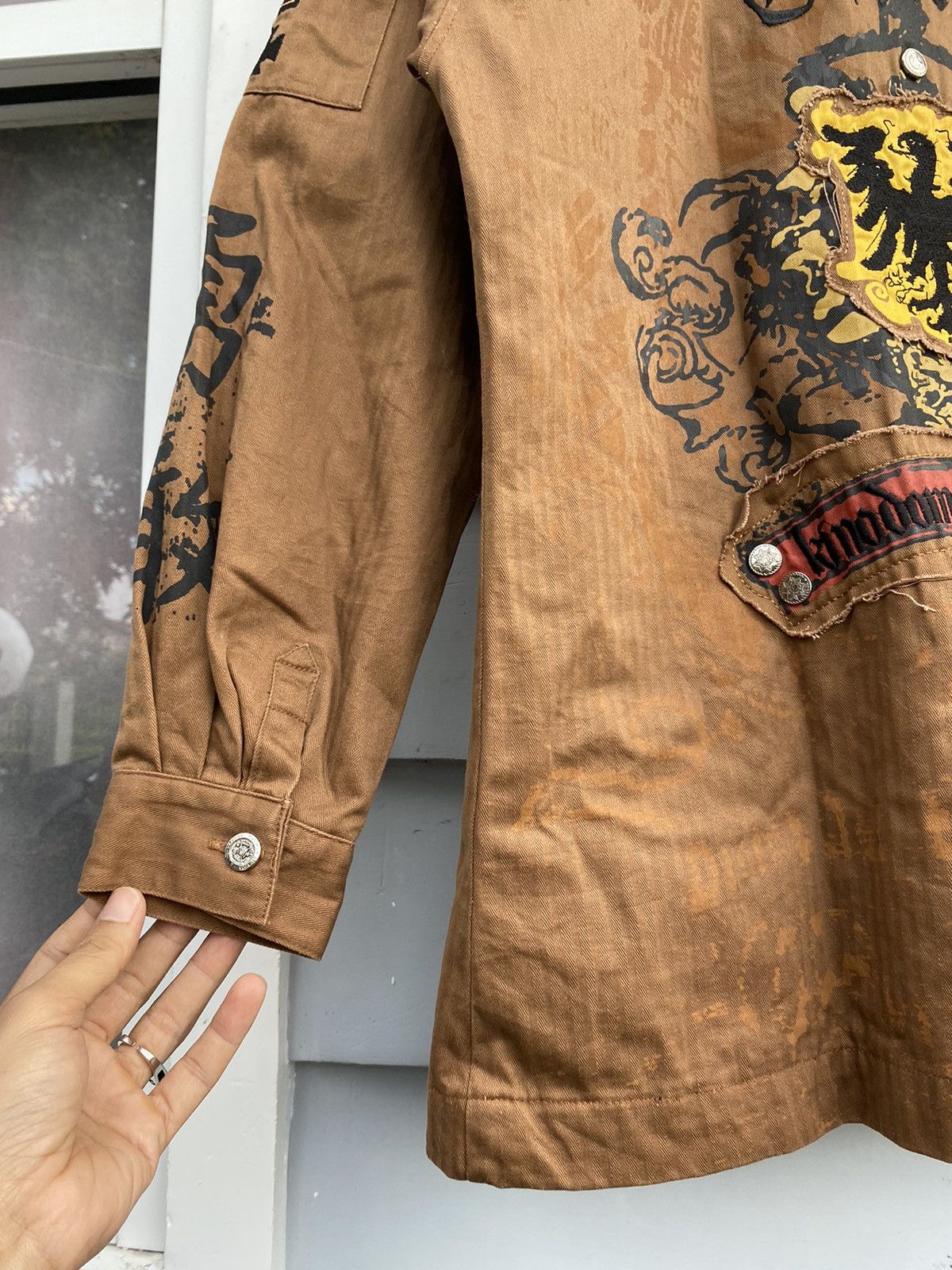 Vintage Made Right Genuine Military Style Jacket ‘Courage’ Patchwork Size US L / EU 52-54 / 3 - 16 Thumbnail