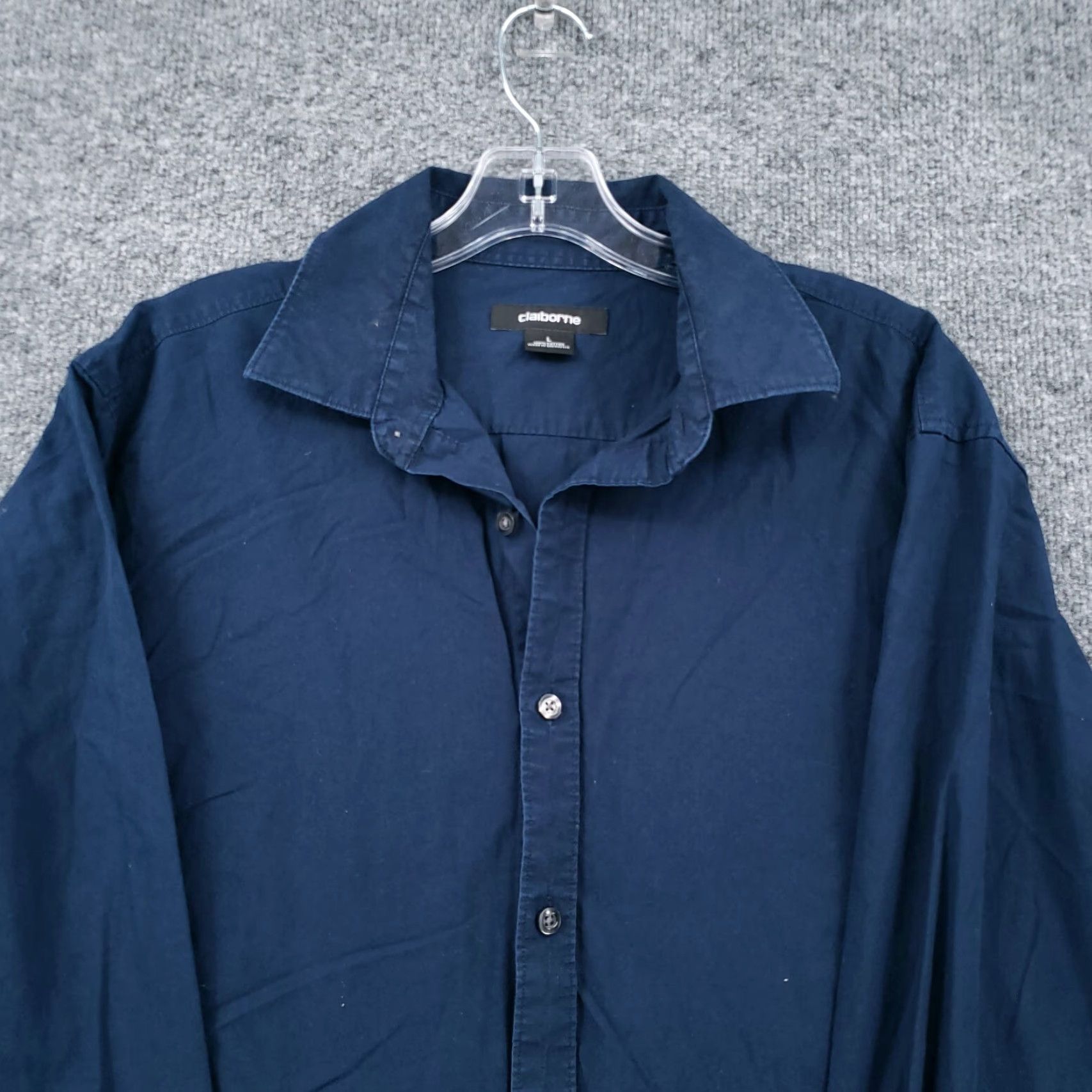 Liz Claiborne Claiborne Shirt Mens L Blue Button-Up Long Sleeve Collared Casual Size US L / EU 52-54 / 3 - 3 Thumbnail