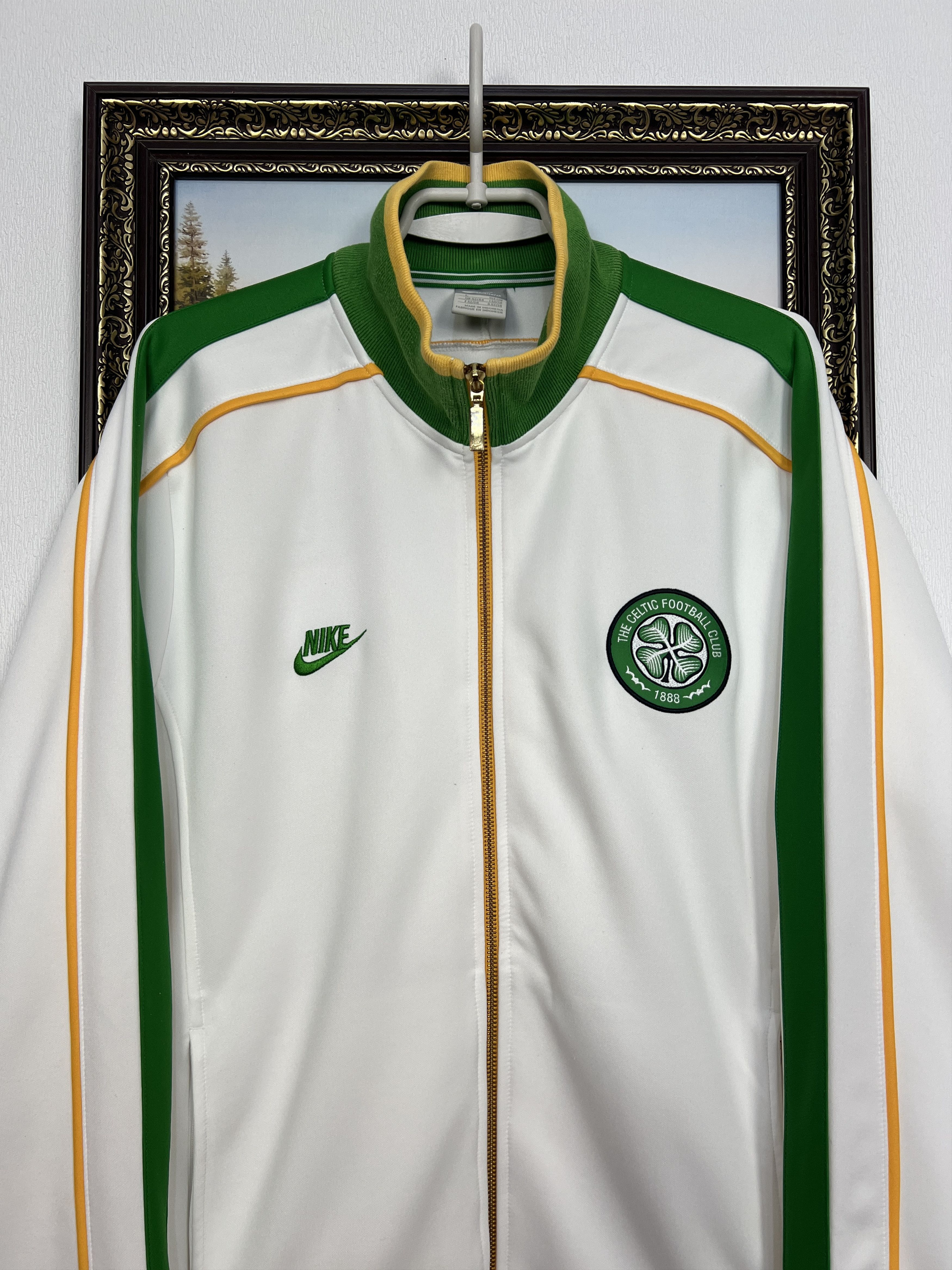 Nike Vintage Celtic Football Jacket Soccer Zip Track Top Rare Size US L / EU 52-54 / 3 - 2 Thumbnail