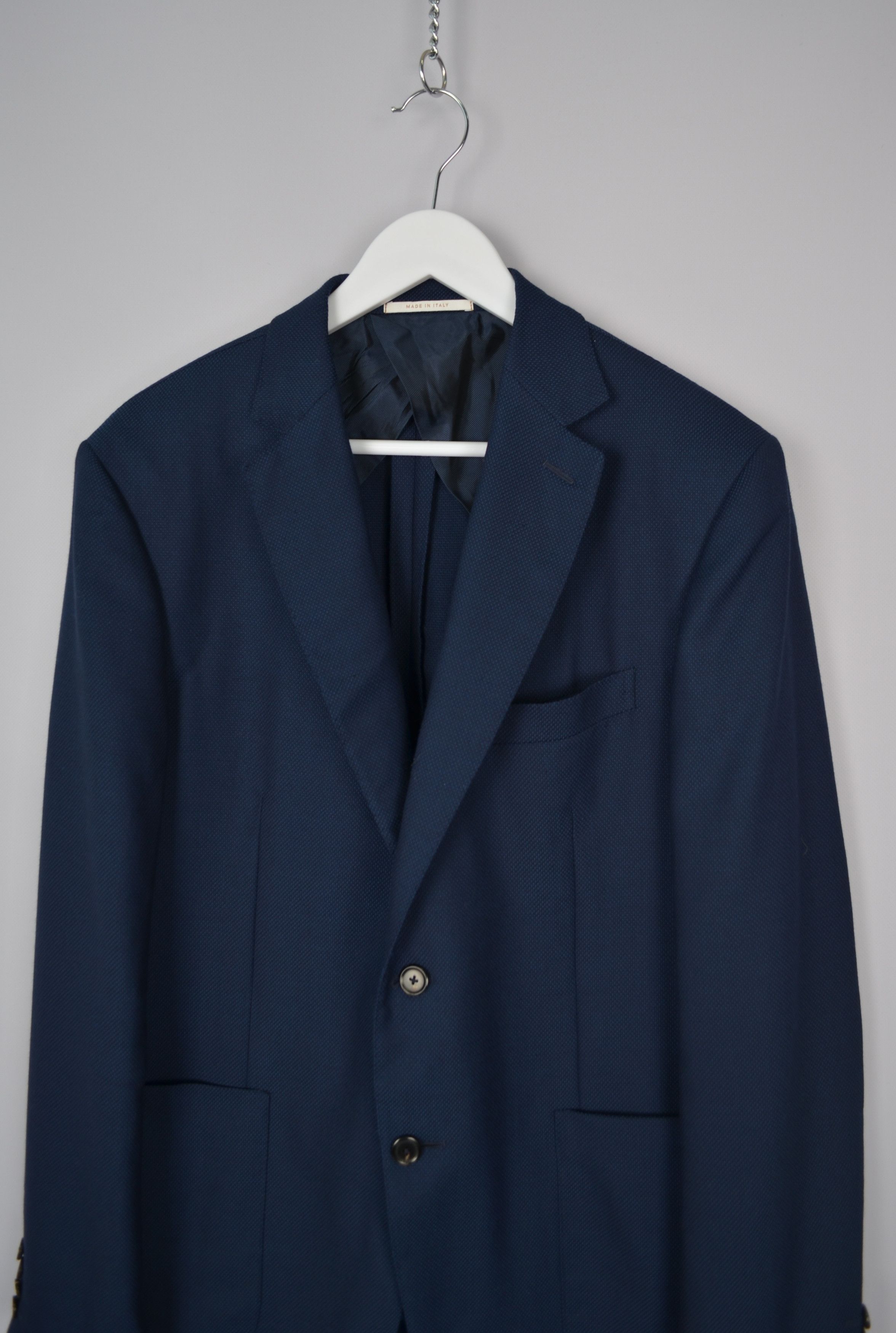 Pal Zileri Pal Zileri Vicenza Navy 100% Lana Wool Unlined Blazer Jacket Size 42R - 2 Thumbnail