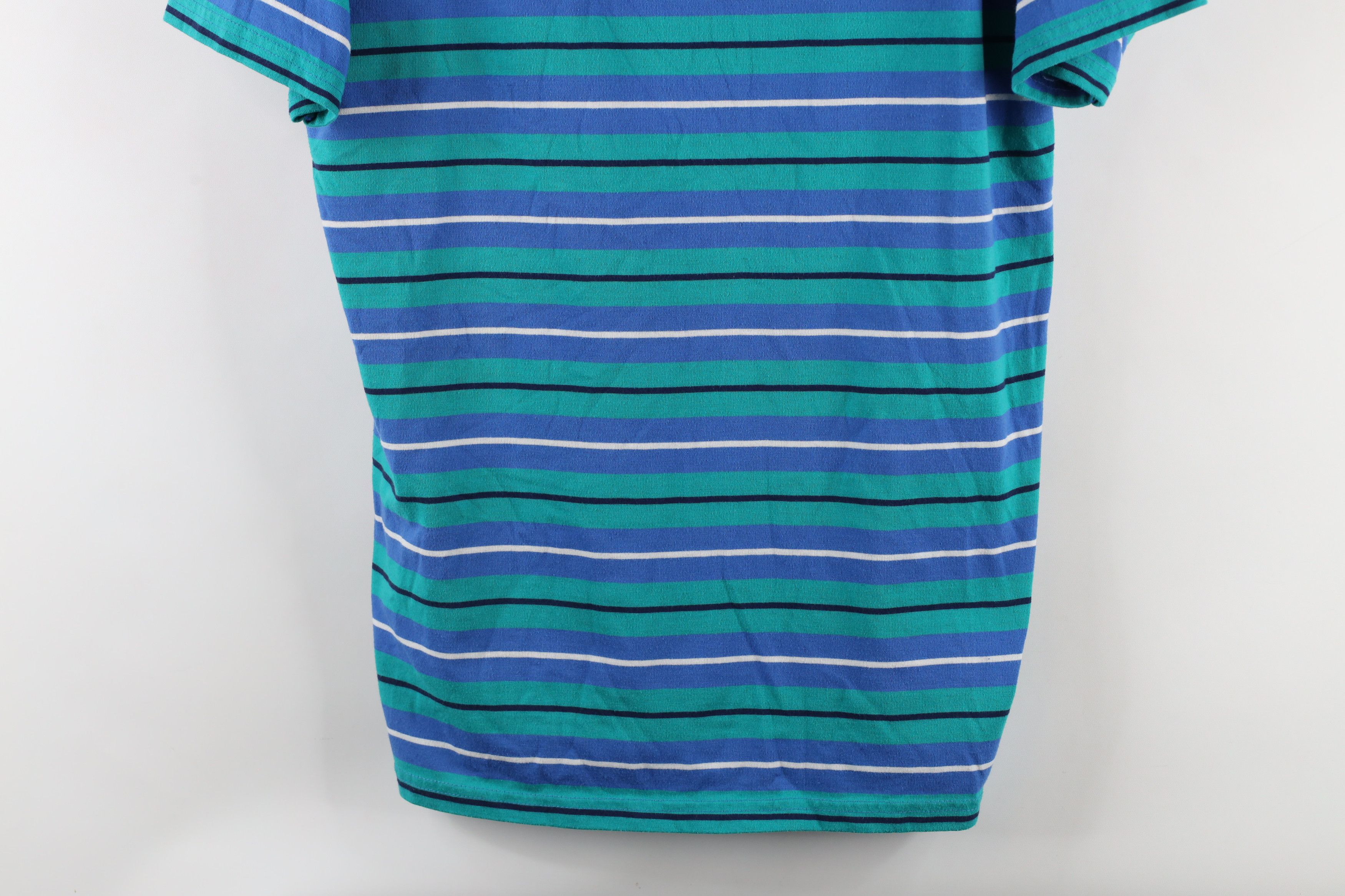 Vintage Vintage 90s Streetwear Faded Striped Short Sleeve T-Shirt Size US M / EU 48-50 / 2 - 3 Thumbnail