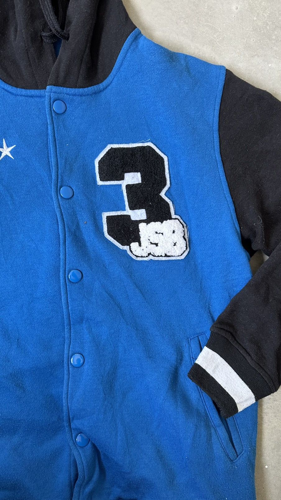 Japanese Brand VINTAGE BLUE IMPACT J SOUL BROTHERS EXILE TRIBE VARSITY Size US M / EU 48-50 / 2 - 4 Thumbnail