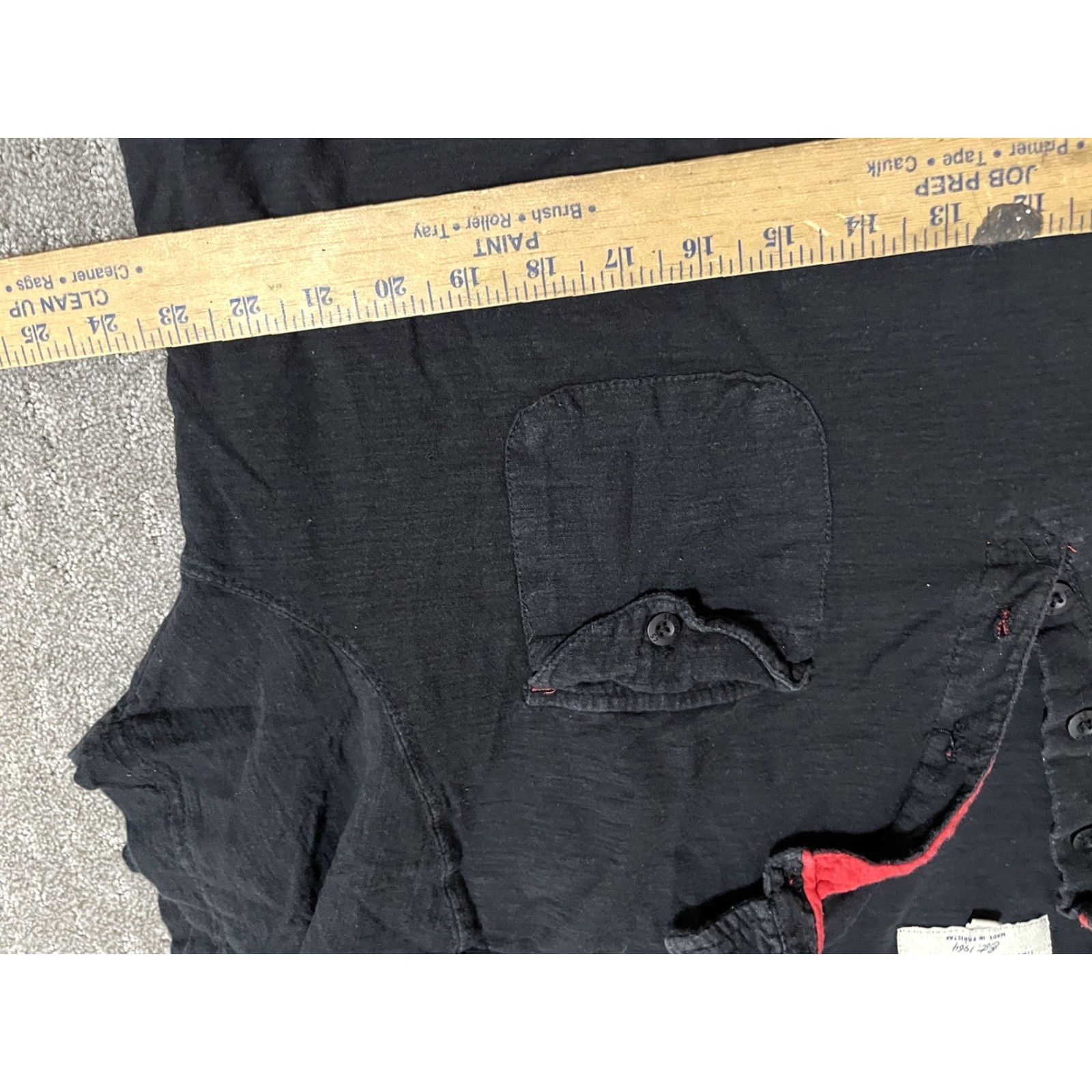 Vintage VINTAGE Seven7 Polo Shirt Shirt XL Black 40 in Chest Pockets Mens 4 Button Short Sleeve Collared 100% Cotton Polo Shirt 28 in length 1990s? Size US XL / EU 56 / 4 - 4 Thumbnail