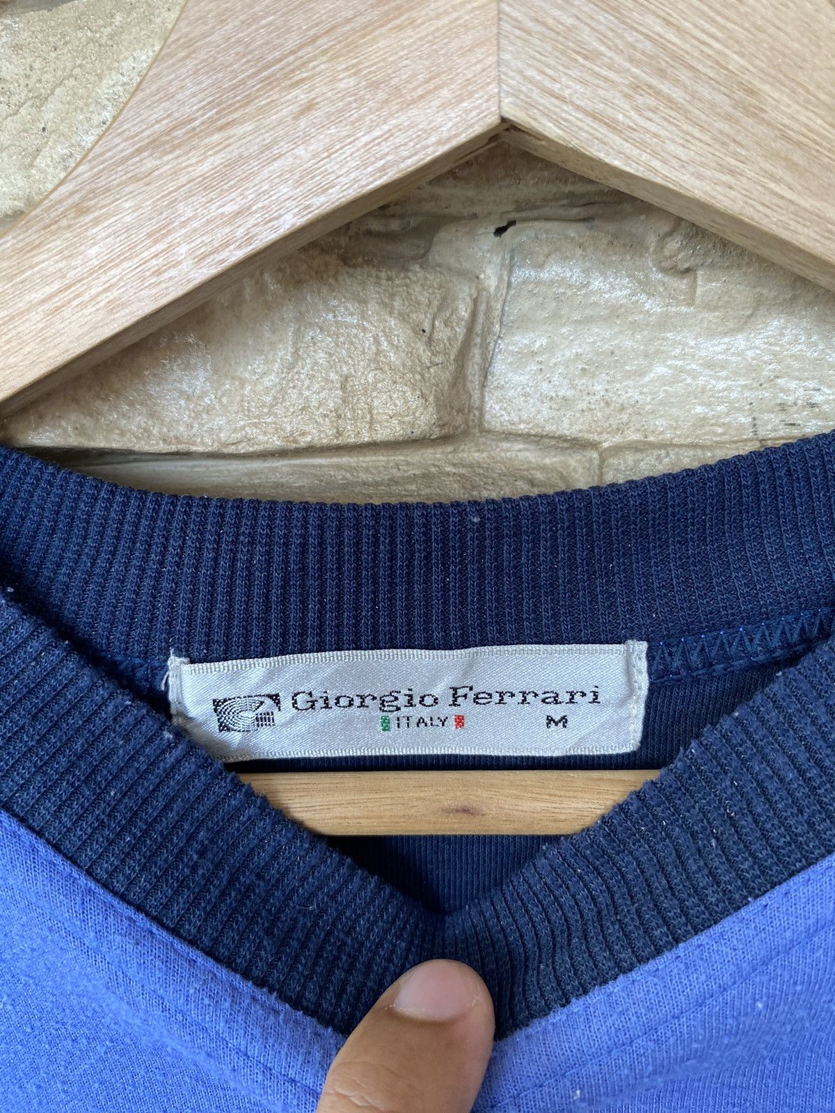 Vintage Vintage 90s Giorgio Ferrari Sweatshirt Size US M / EU 48-50 / 2 - 6 Thumbnail