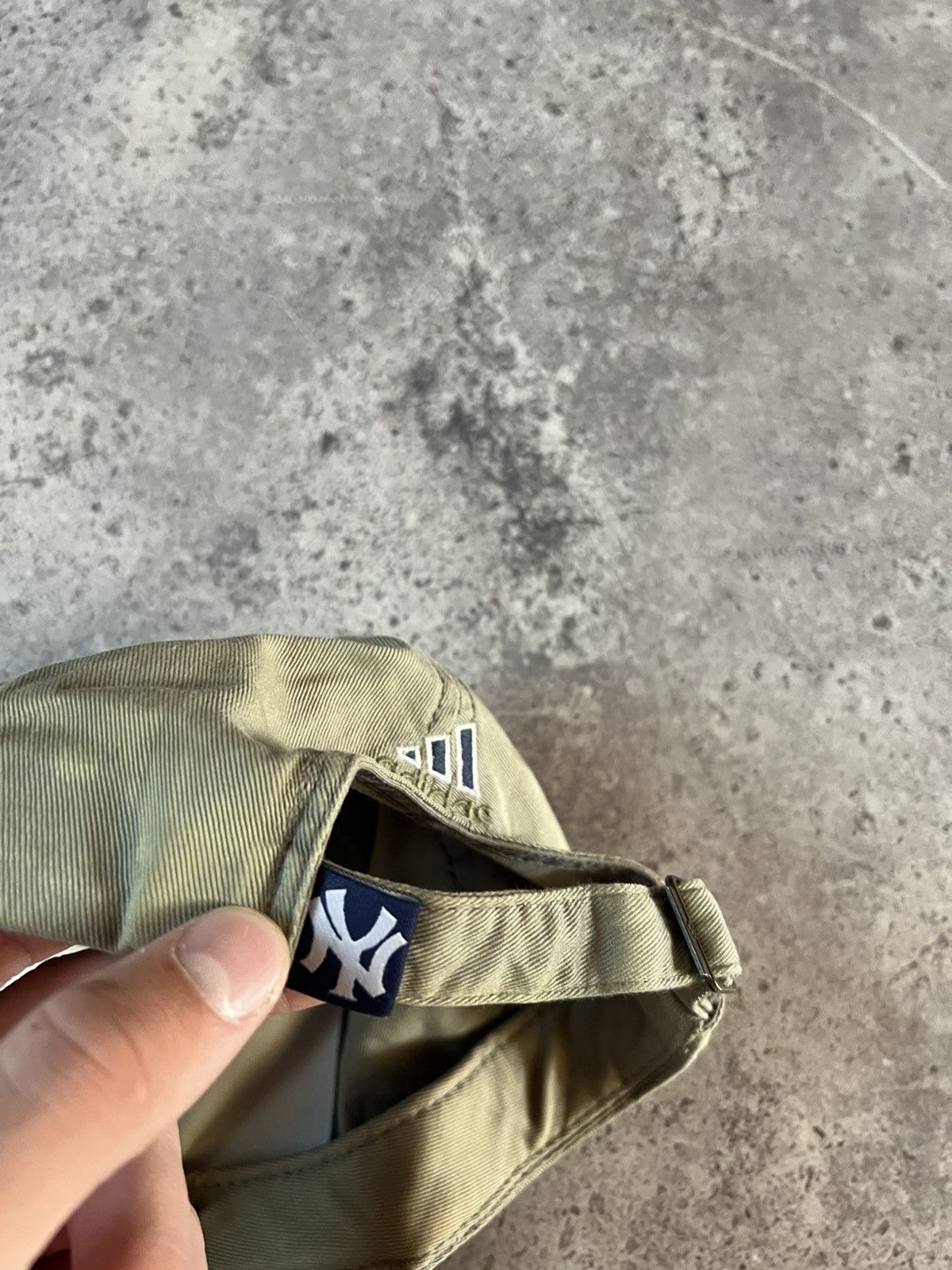New York Yankees Adidas Vintage Hat New York Yankees NY Beige Rare Baseball Size ONE SIZE - 4 Thumbnail
