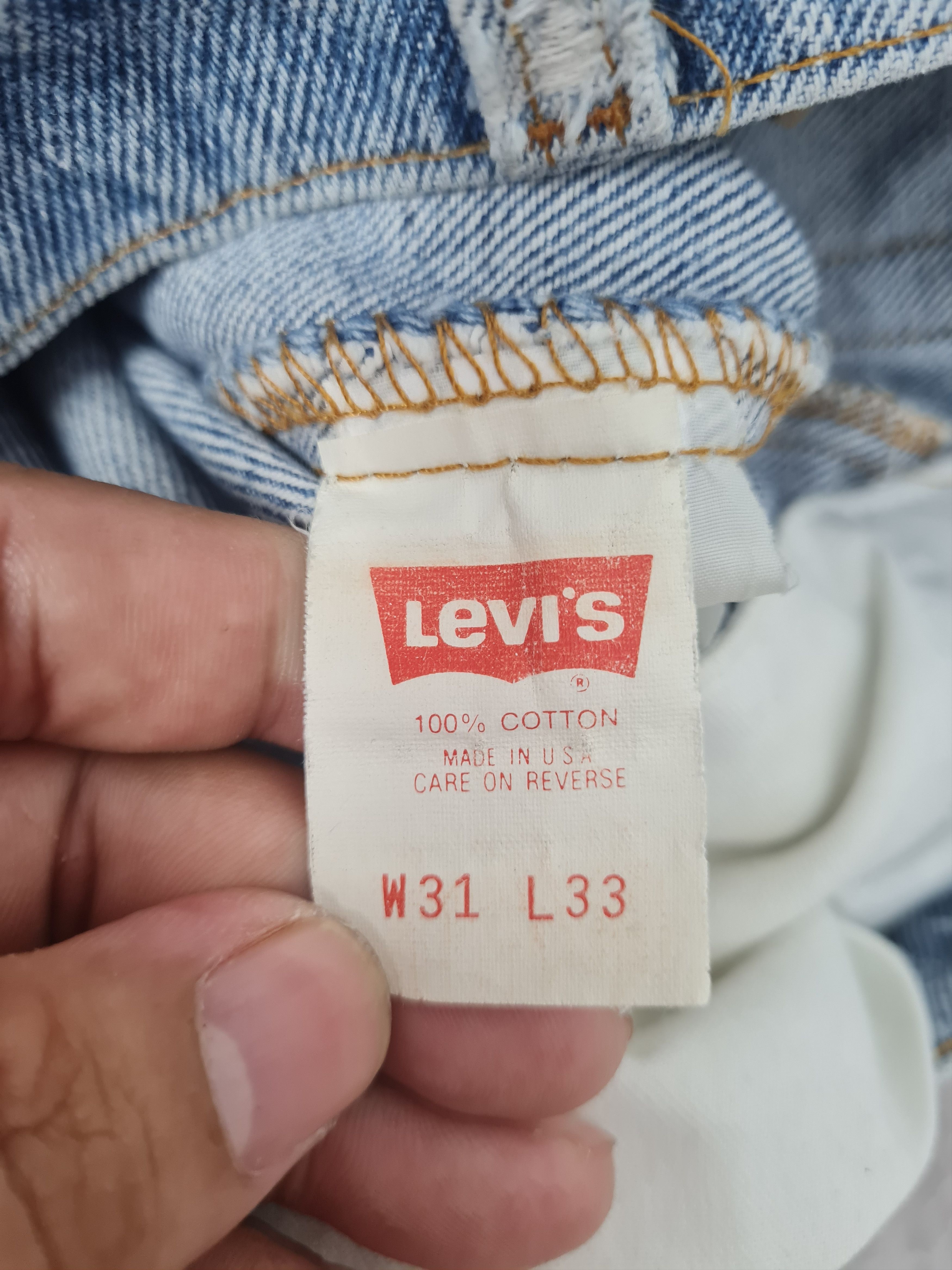 Levi's Vintage Clothing Vtg 90's LEVIS 510 Faded Light Wash Jeans L0399 Size 30X30 Size US 30 / EU 46 - 14 Thumbnail