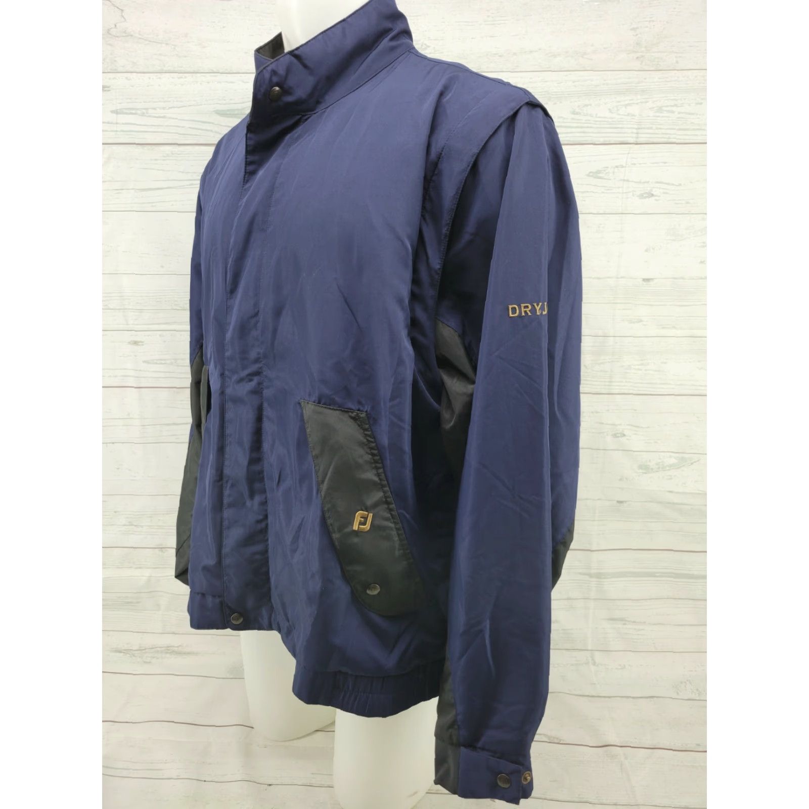 Footjoy FootJoy Dryjoys FJ Mens LRG Jacket Windbreaker Removable Sleeves Full Zip Golf Size US L / EU 52-54 / 3 - 2 Thumbnail