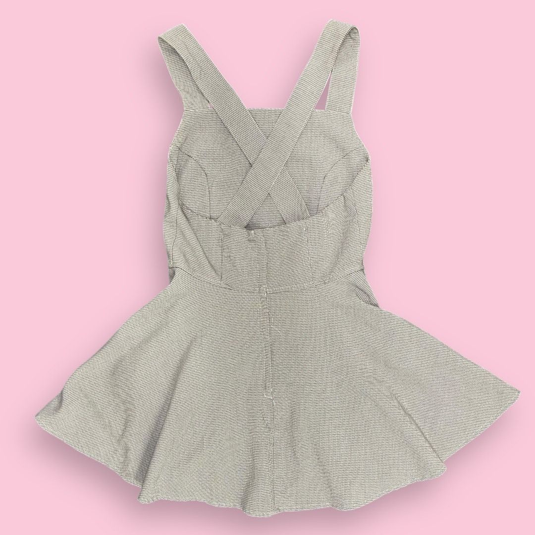 Vintage Vintage 1990s Greed Girl Gingham Mini Fit & Flare Dress Size M / US 6-8 / IT 42-44 - 3 Thumbnail