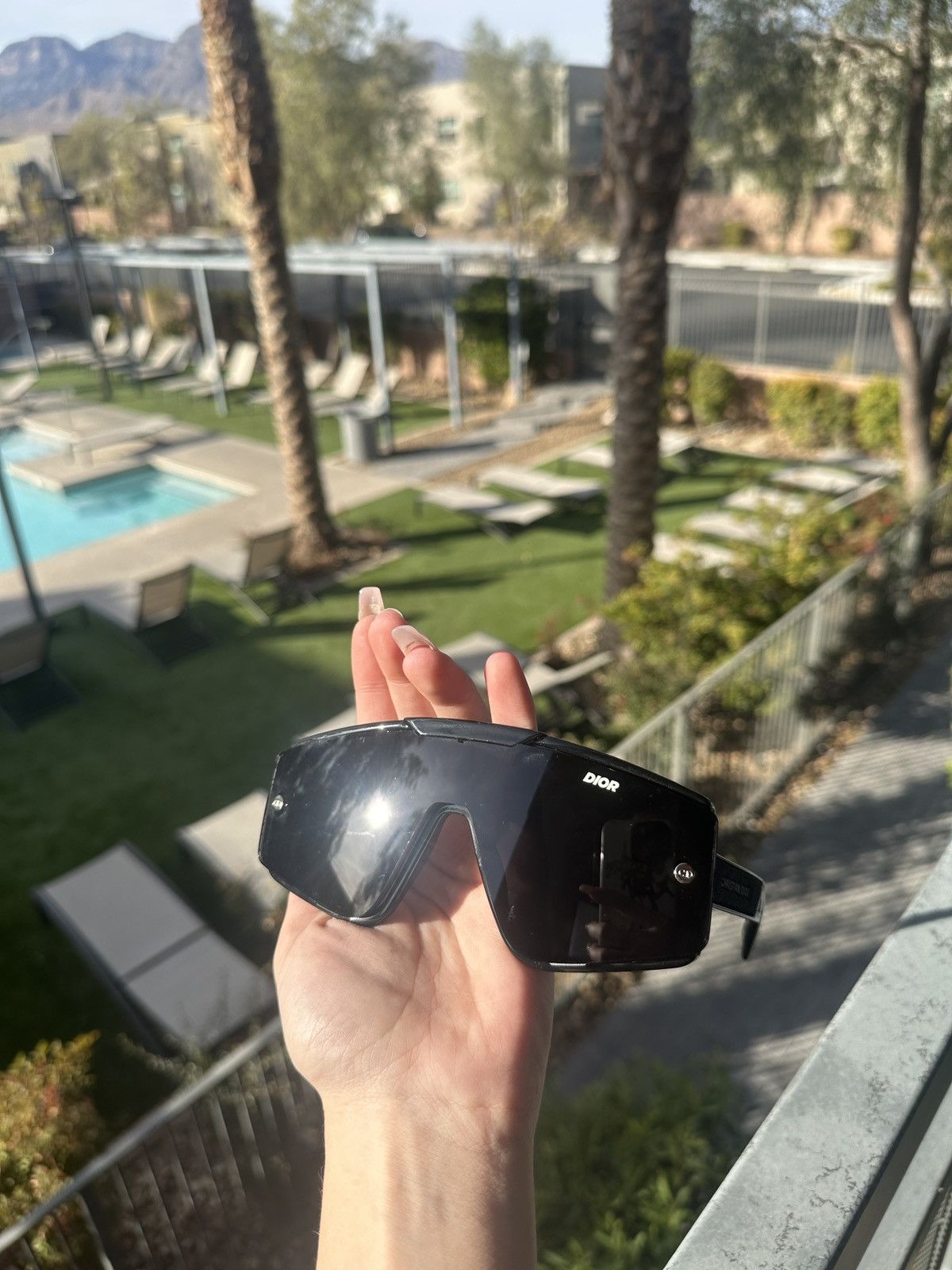 Christian Dior Monsieur Christian Dior Black Mask Sunglasses Size ONE SIZE - 10 Thumbnail