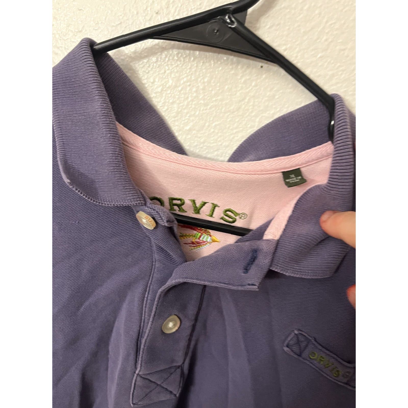 Orvis Orvis Polo Shirt Purple XL Short Sleeve Cotton Knit Mens Regular Size XL Polo Shirt Sports Preppy Golf Lacrosse Rugby Size US XL / EU 56 / 4 - 3 Thumbnail