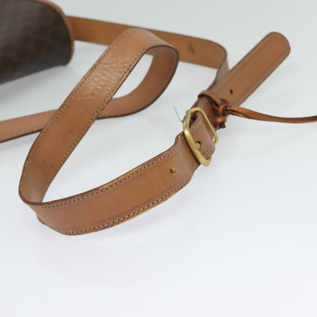 Celine CELINE Macadam Canvas Shoulder Bag Pvc Leather Brown Gold Size ONE SIZE - 7 Thumbnail