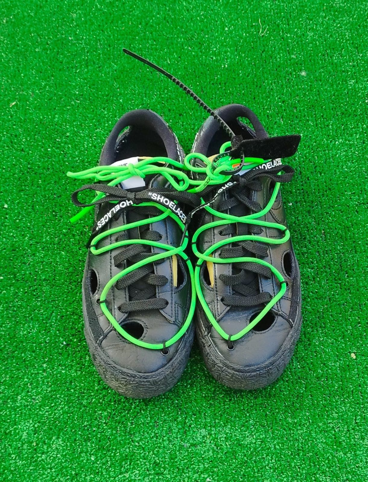 Nike × Off-White Shoes Nike Blazer Low 77 Off-White Electro Green Size US 7 / EU 40 - 2 Thumbnail
