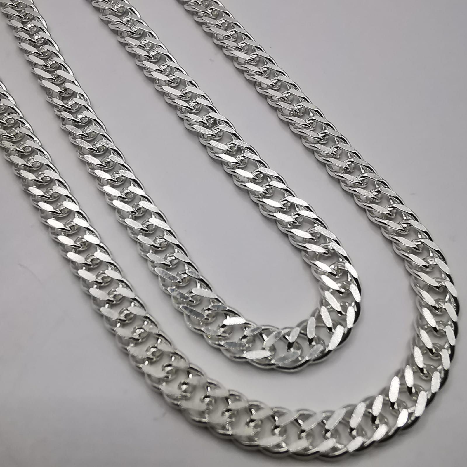 Sterling Silver Vintage Jewelry Chain, 925 Sterling Silver, Signed 13,58g Size ONE SIZE - 3 Thumbnail