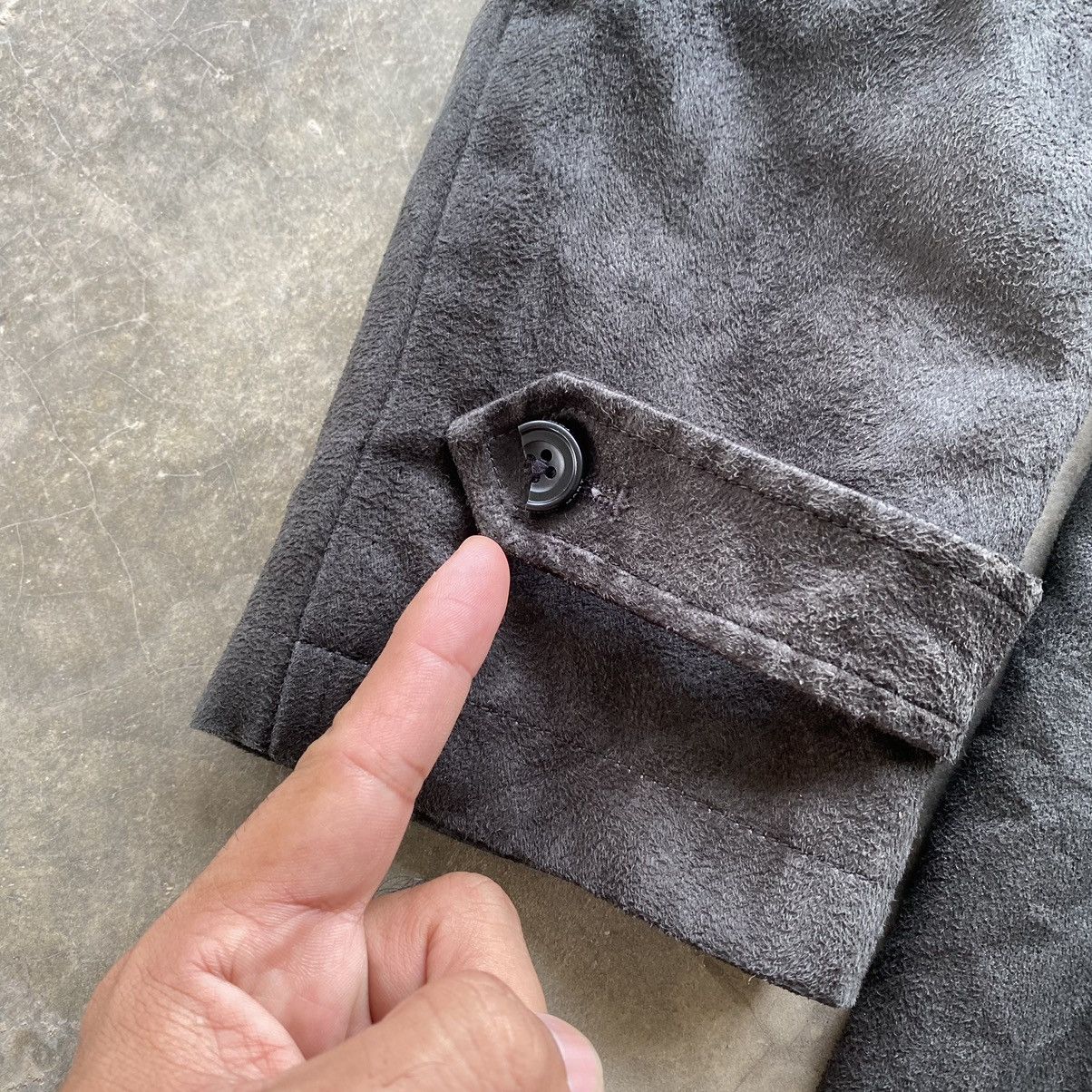 Tornado Mart TORNADO MART Black Velvet Dyed Coat Jacket Size US S / EU 44-46 / 1 - 8 Thumbnail