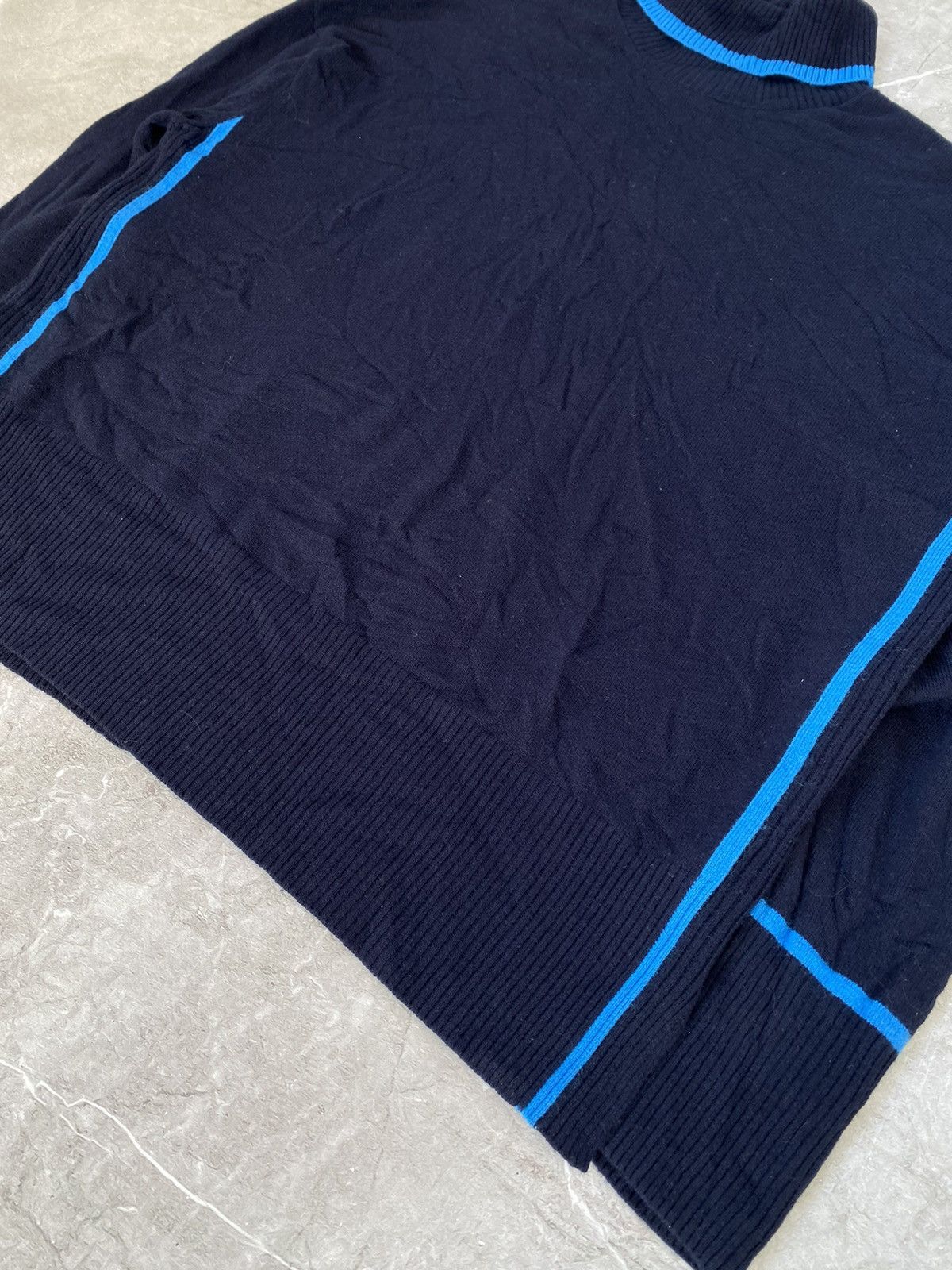 Reiss Rare Reiss Wool Blend Roll Neck Jumper in Navy/Blue Size L Size L / US 10 / IT 46 - 5 Thumbnail