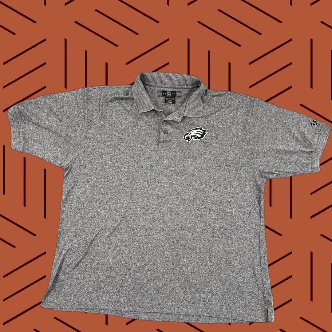 Nike VINTAGE Philadelphia Eagles Polo Shirt Mens XL Gray Nike Golf Retro Throwback Size US XL / EU 56 / 4 - 1 Thumbnail
