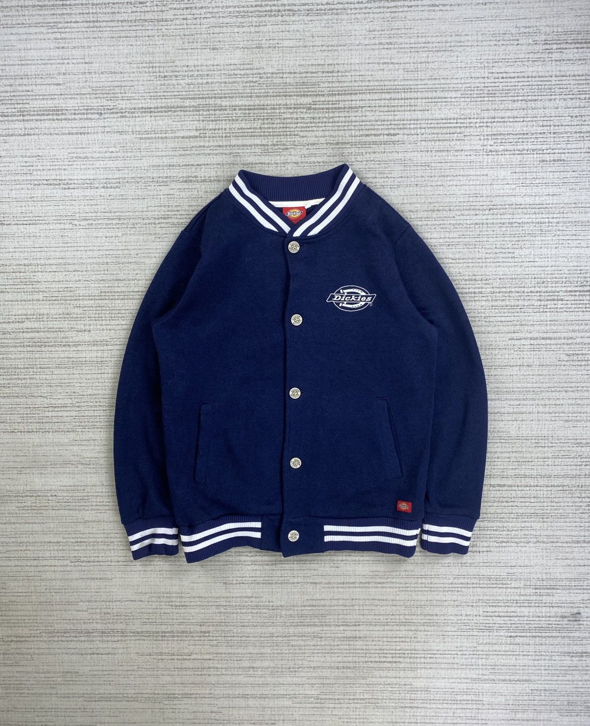 Dickies × Vintage Vintage Dickies Embroidery Logo Buttoned Varsity Jacket Size US M / EU 48-50 / 2 - 1 Thumbnail