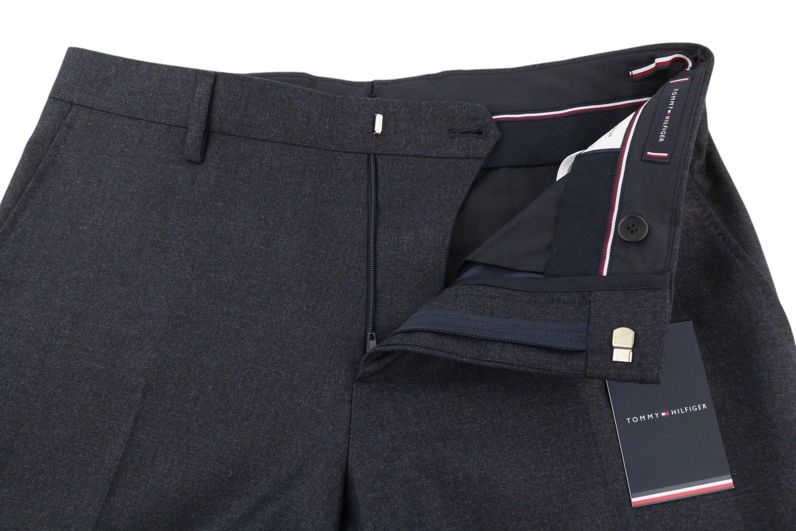 Tommy Hilfiger X LARDINI W31 Blue Wool Cashmere Trousers 84998 Size US 31 - 4 Thumbnail