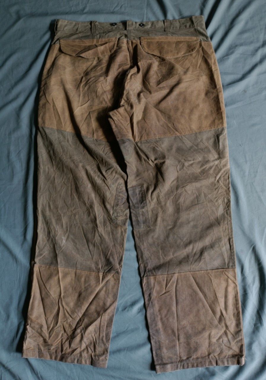 Filson Vintage 1990s Filson Tin Waxed Canvas Hunting Trouser. Size US 40 / EU 56 - 9 Thumbnail