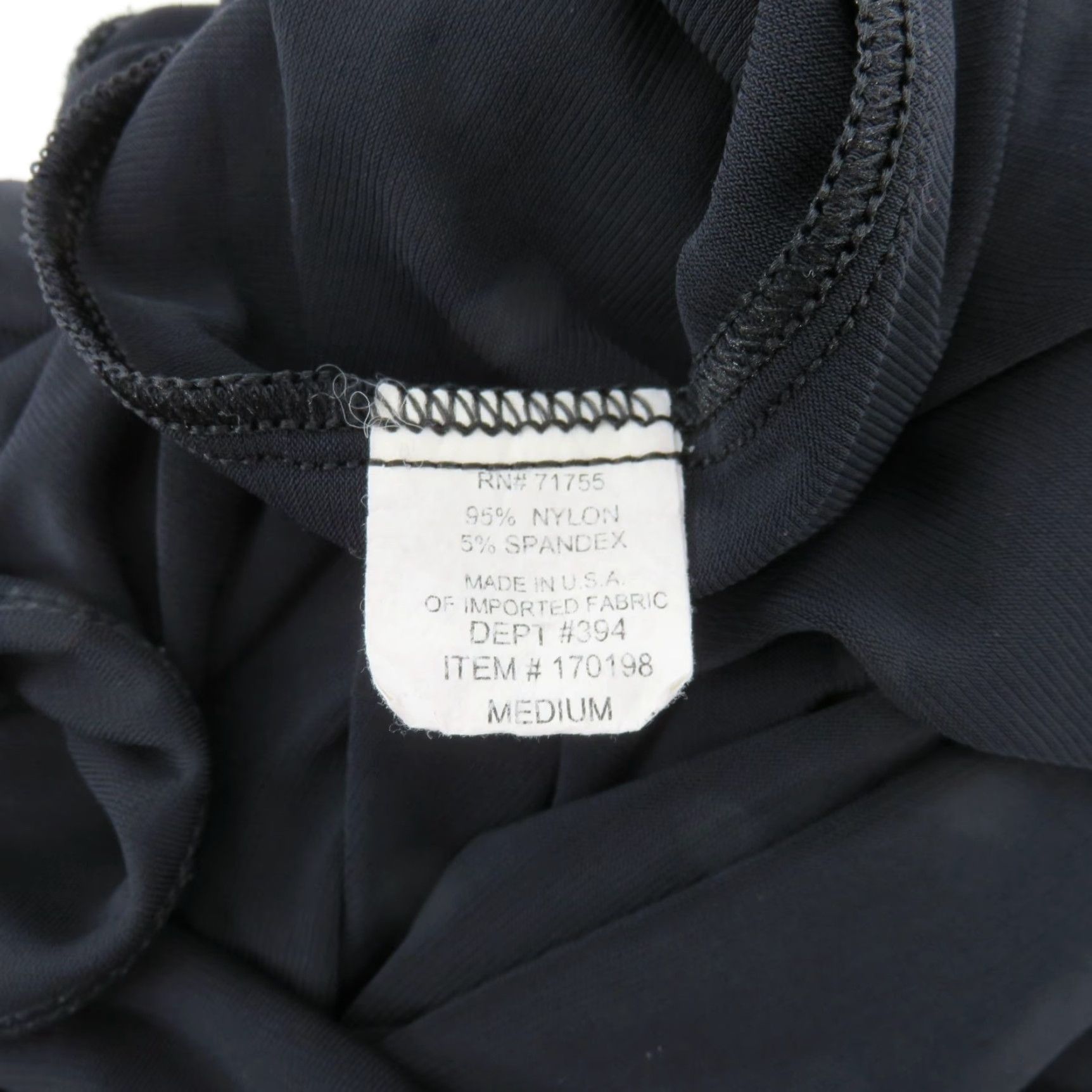 Vintage VTG Robin Piccone Women Pants Black Medium Slinky Straight Leg Keyhole Front Vintage Dress Pants Button? (but no new info). Size 32" / US 10 / IT 46 - 7 Thumbnail