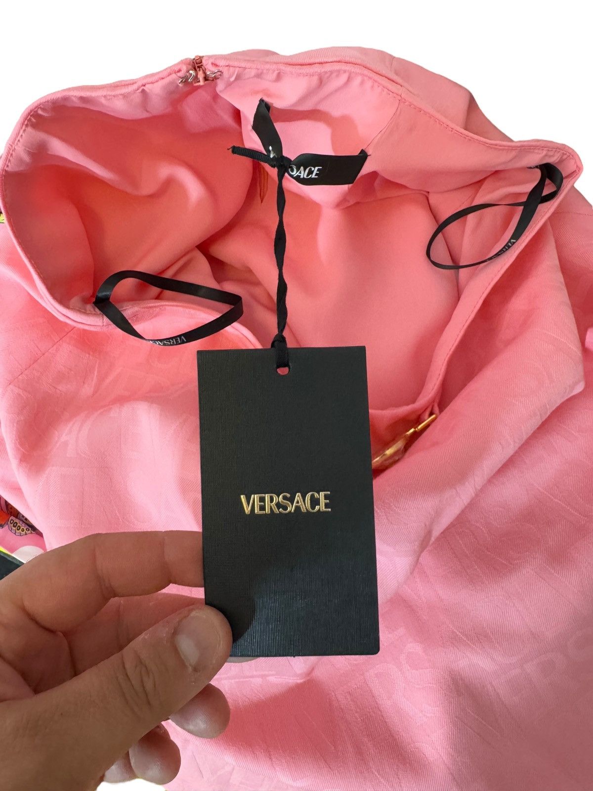 Versace Versace Pink Wool Skirt with Medusa Belt - Size 44 Size 30" / US 8 / IT 44 - 10 Thumbnail