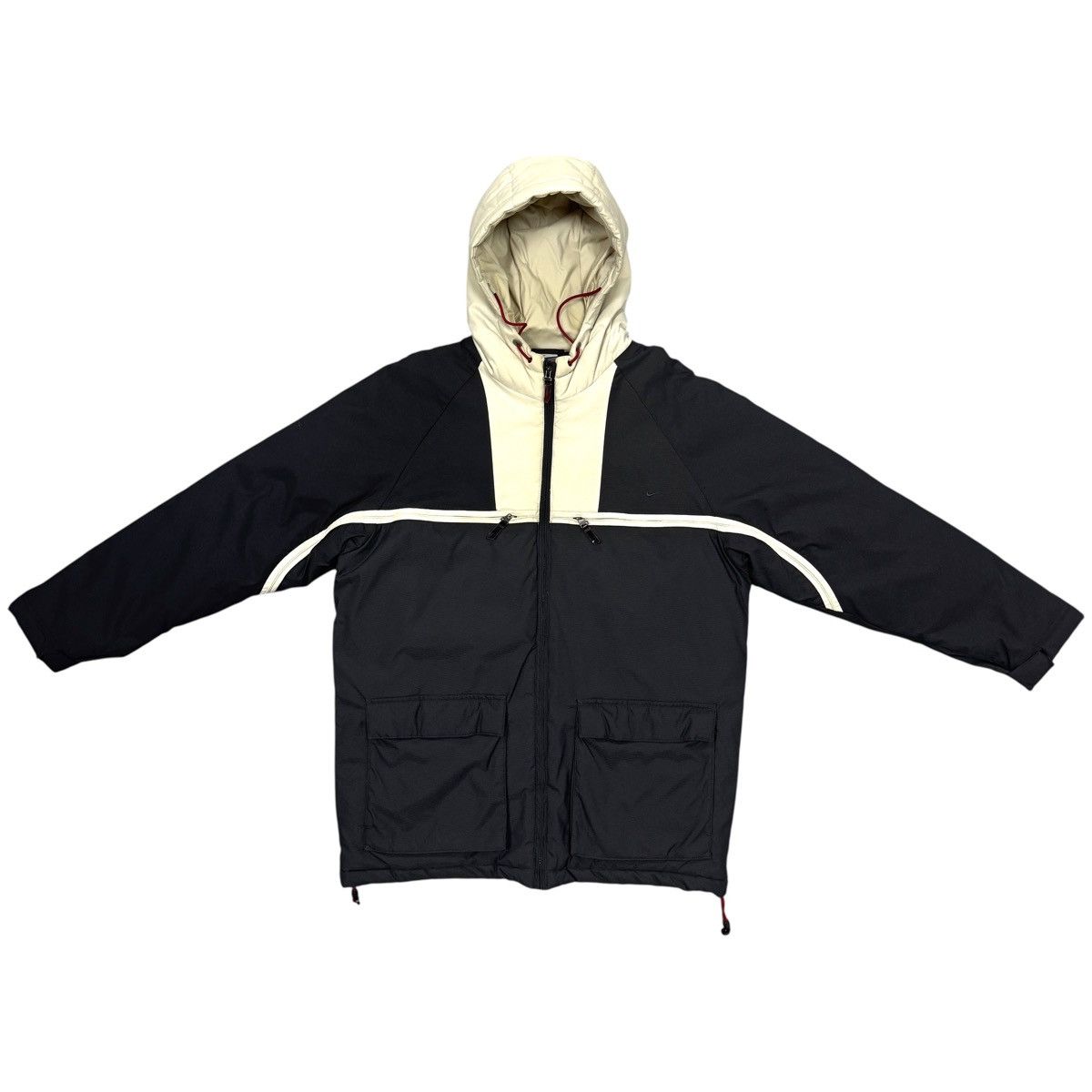 Nike Vintage Nike Nylon Insulated Hooded Jacket 90s Men Size M Size US M / EU 48-50 / 2 - 1 Thumbnail