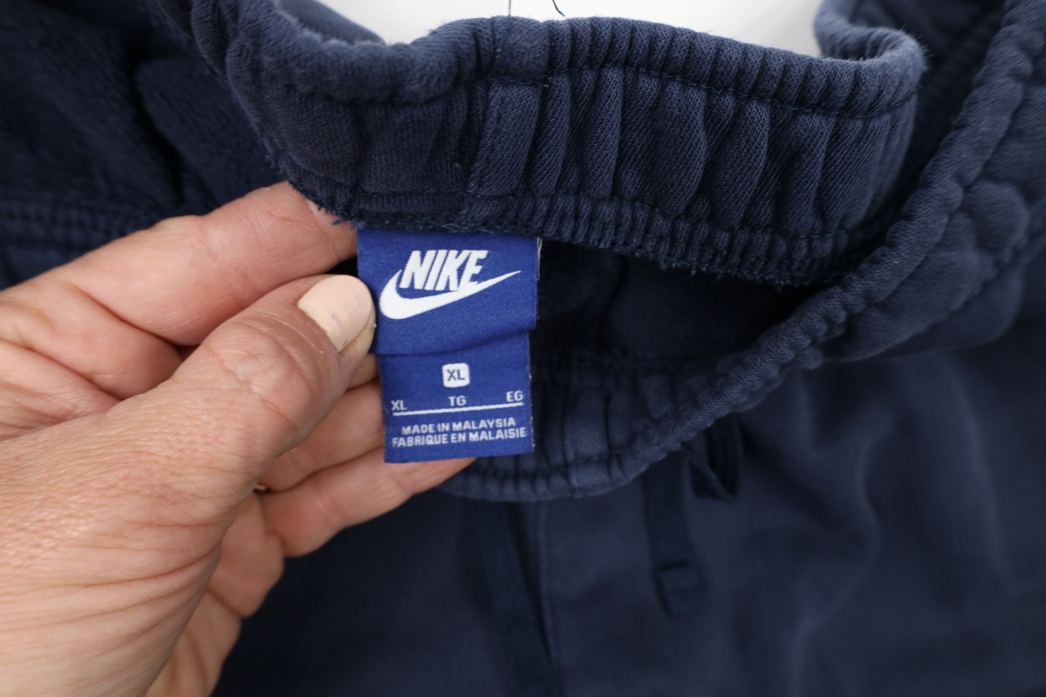 Nike × Vintage Vintage Nike Scott Mini Swoosh Wide Leg Sweatpants Blue Size US 38 / EU 54 - 11 Thumbnail