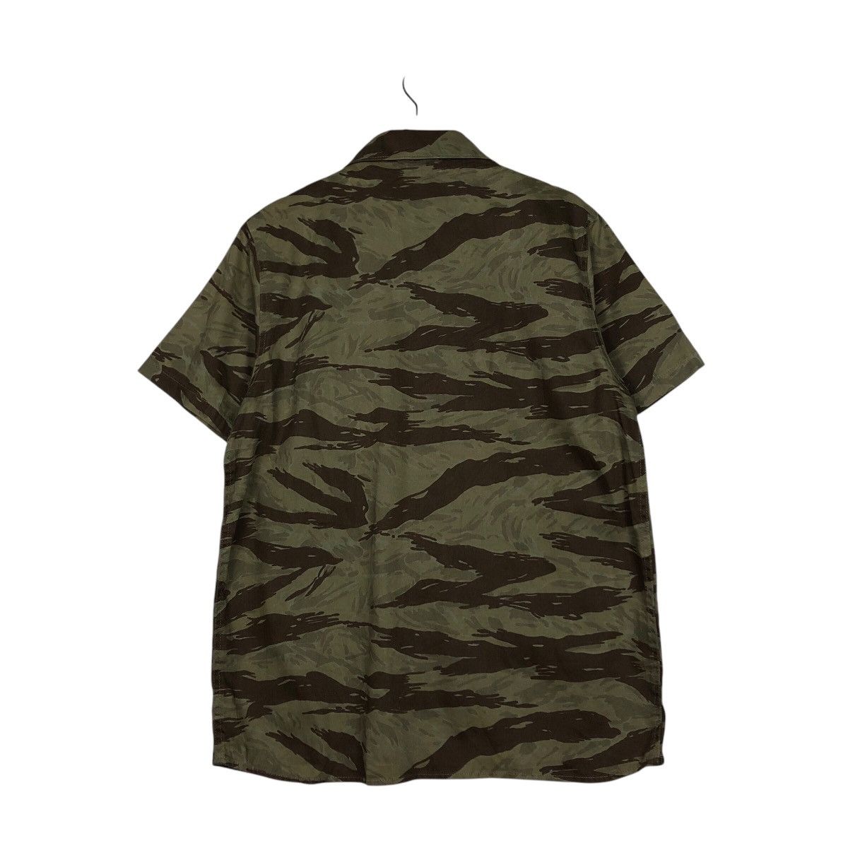 Vintage 📌Vintage Tiger Striped Camouflage Shirt Houstan Usa Size US M / EU 48-50 / 2 - 9 Thumbnail